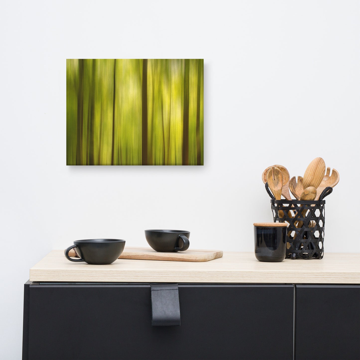Warmth of the Forest's Colors Abstract Photo Canvas Wall Art Print