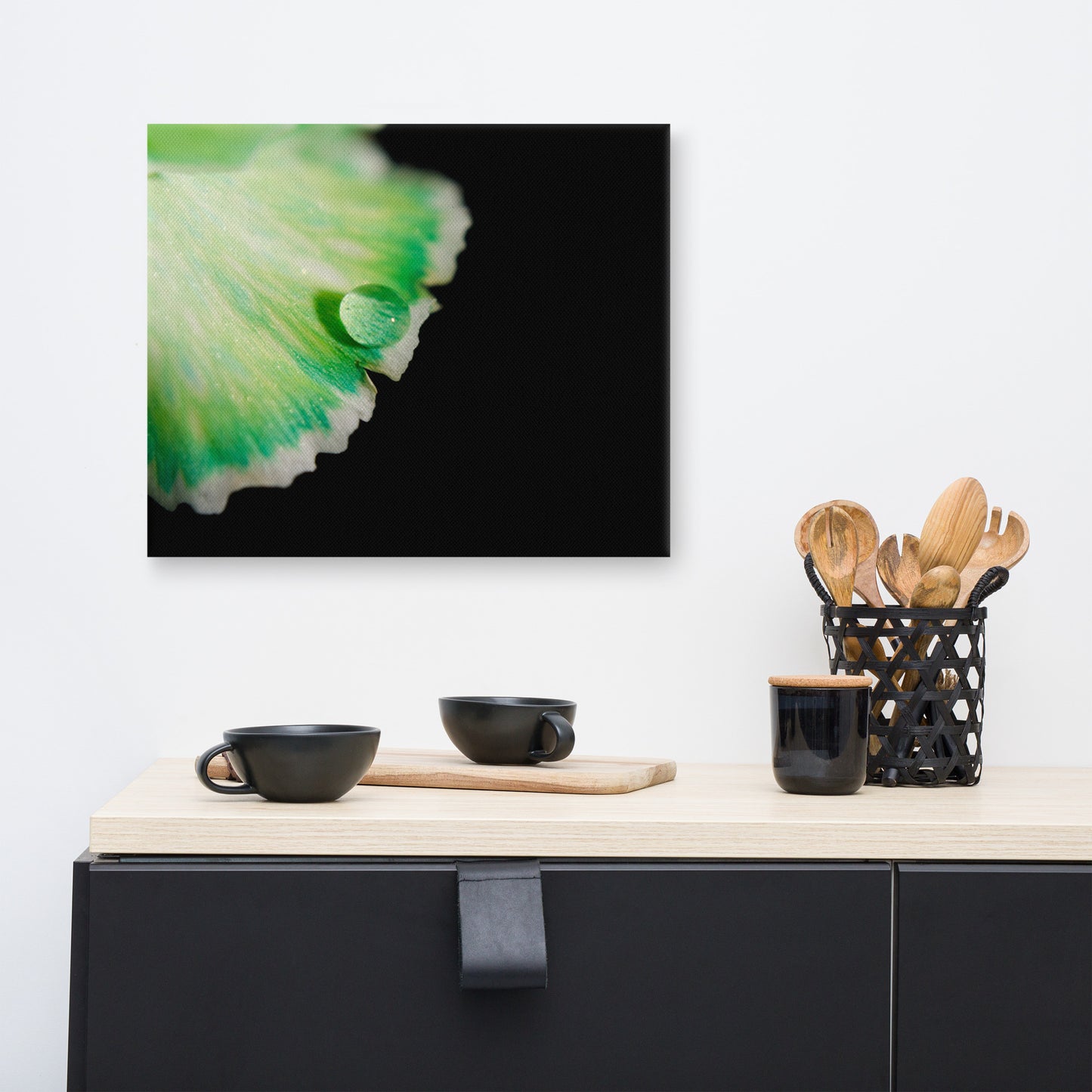 Water Droplet on Carnation Petal Floral Botanical Nature Photo Canvas Wall Art Prints