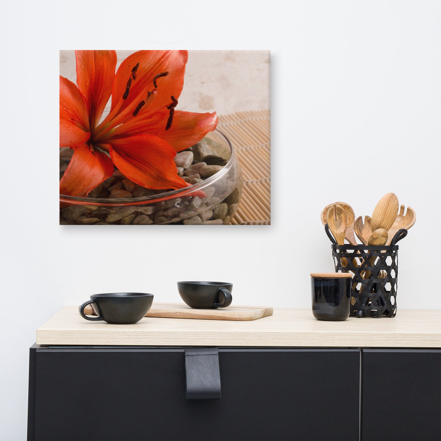 Tranquil Lily Floral Botanical Nature Photo Canvas Wall Art Prints