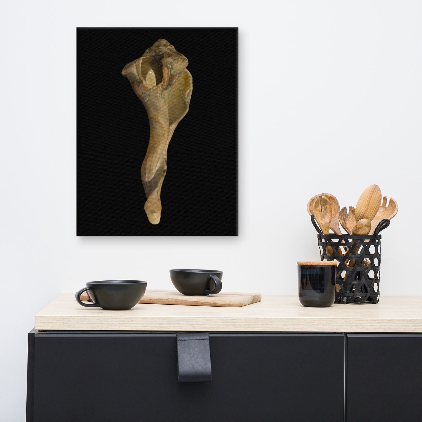 States of Erosion Image 3 Whelk Shell Coastal Nature Canvas Wall Art Prints