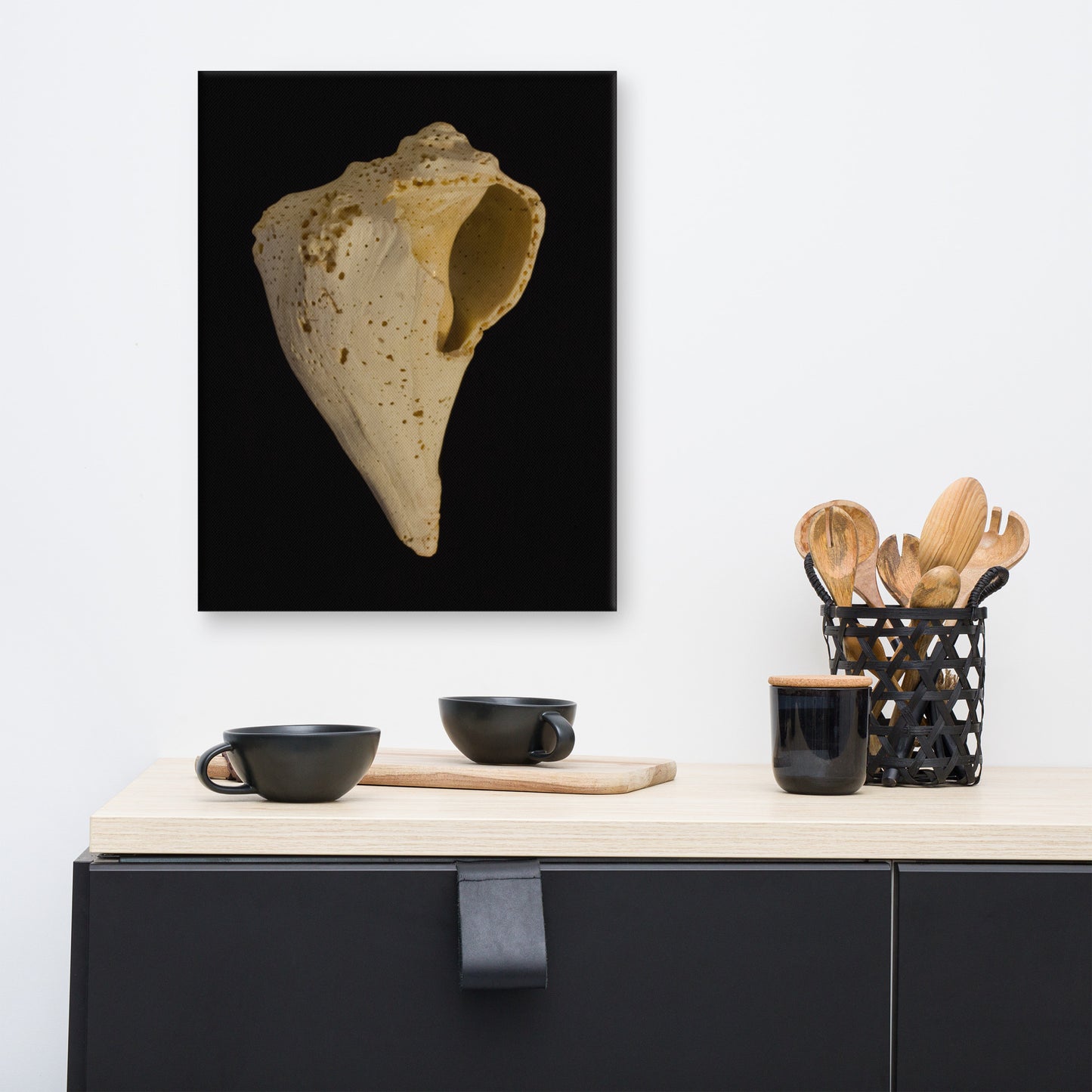 States of Erosion Image 1 Whelk Shell Coastal Nature Canvas Wall Art Prints