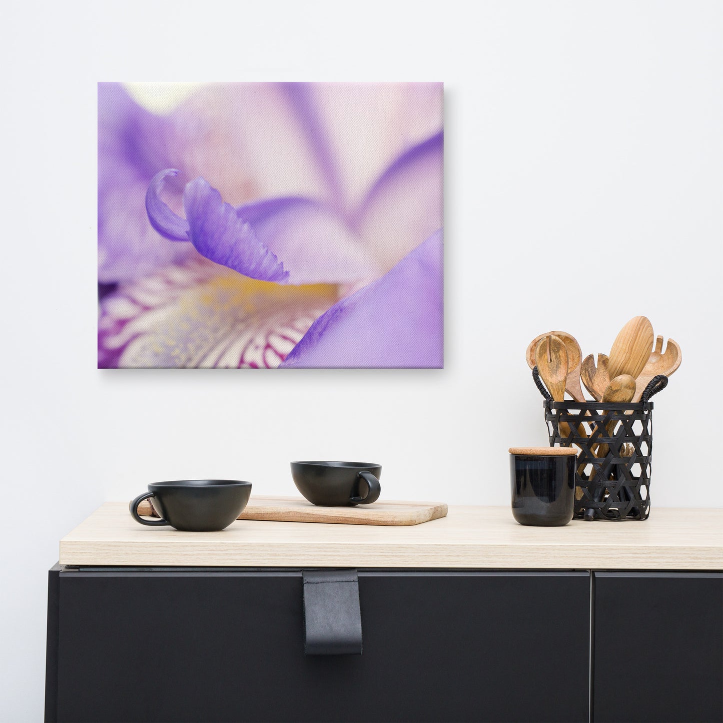 Soft Focus Iris Petals Floral Botanical Nature Photo Canvas Wall Art Prints