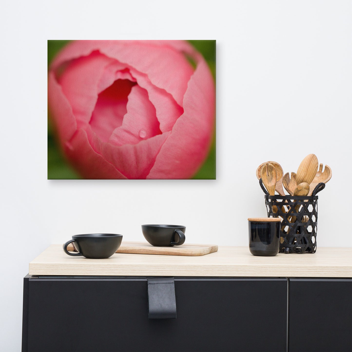 Peony Bud Floral Botanical Nature Photo Canvas Wall Art Prints
