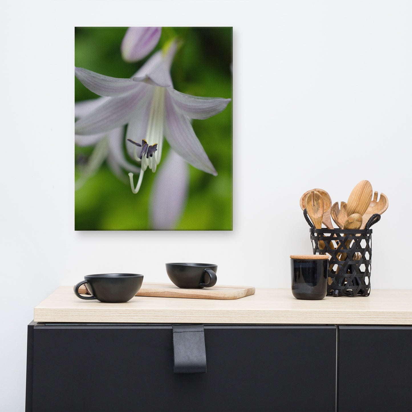 Hosta Bloom Floral Botanical Nature Photo Canvas Wall Art Prints