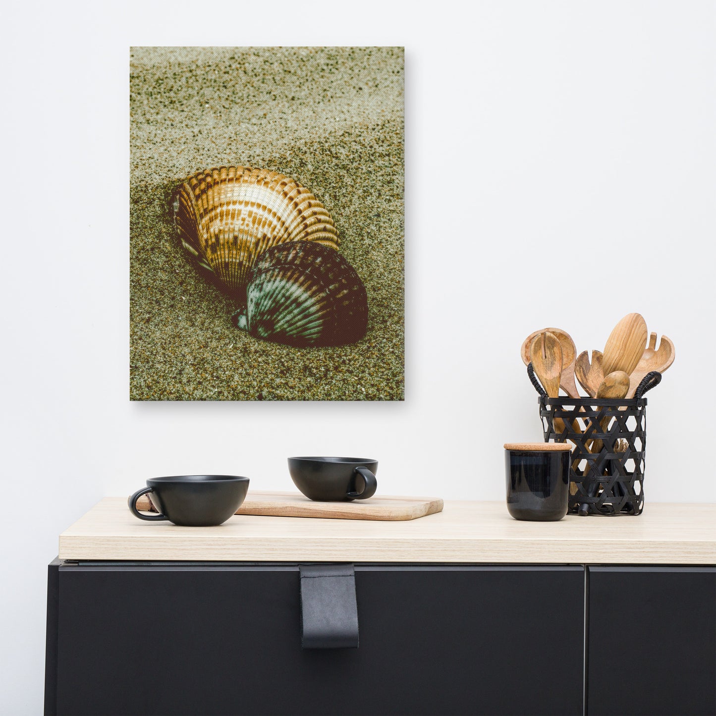 Dreamy Beach Seashells Coastal Nature Canvas Wall Art Prints