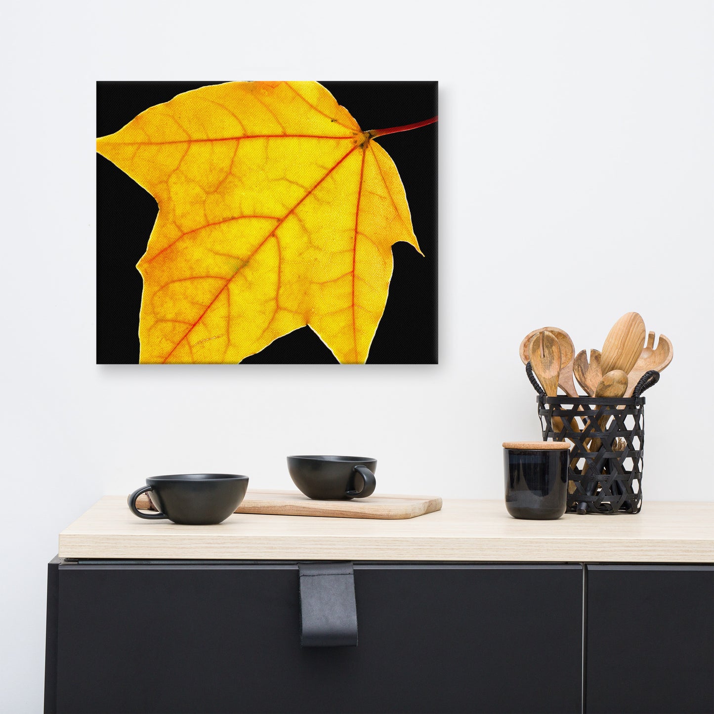 Brilliant Yellow Botanical Nature Canvas Wall Art Prints