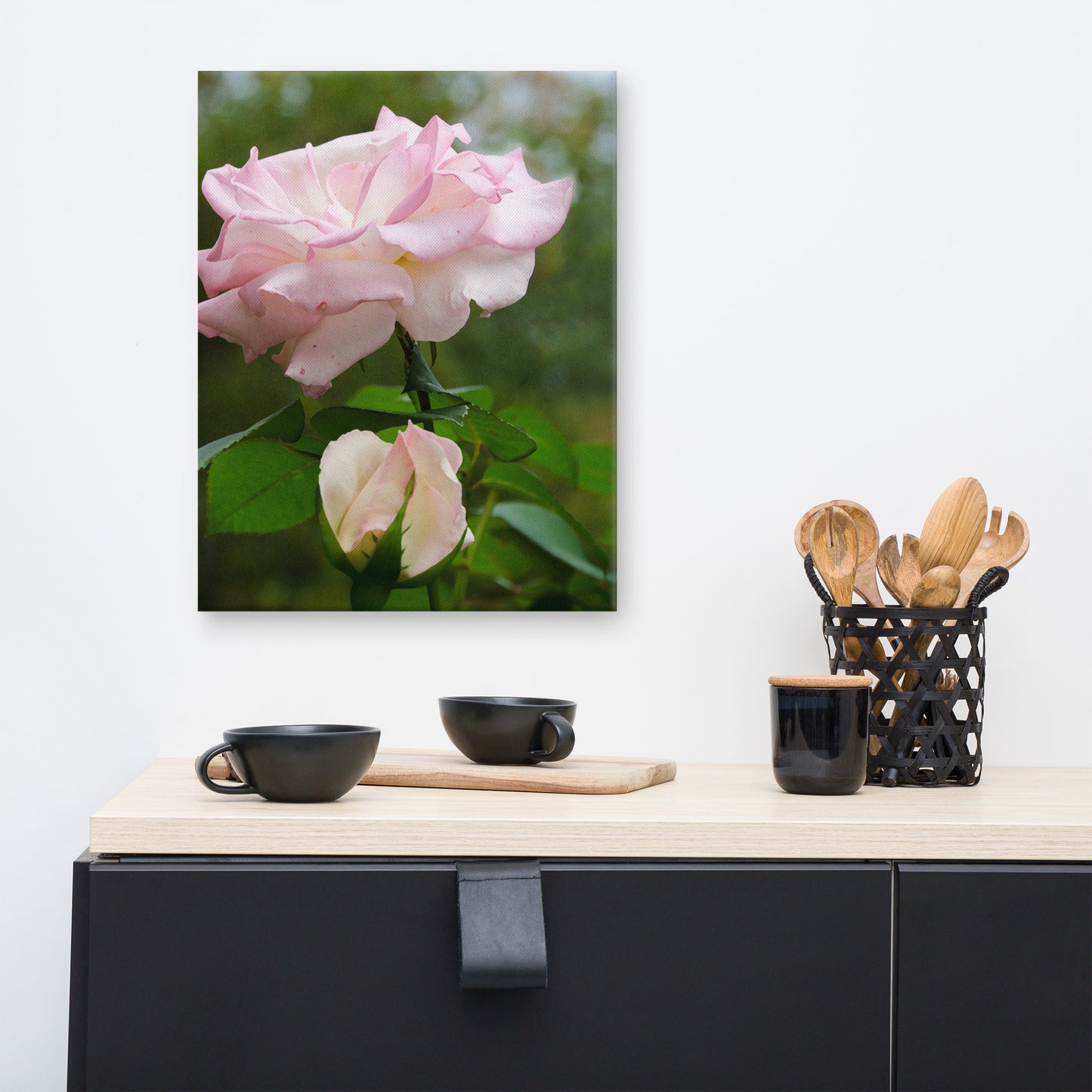 Floral Canvas Pictures: Admiration Rose Botanical / Floral / Flora / Flowers Nature Photograph Canvas Wall Art Print - Artwork
