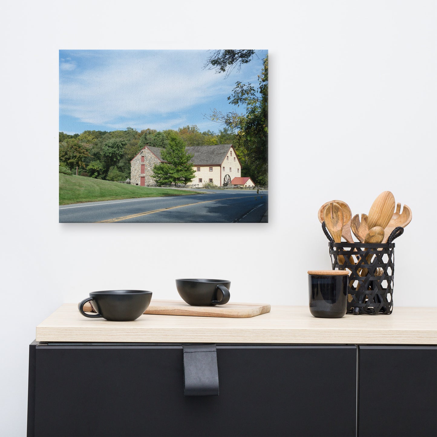 Greenbank Mill Summer Rustic Landscape Photo Canvas Wall Art Prints