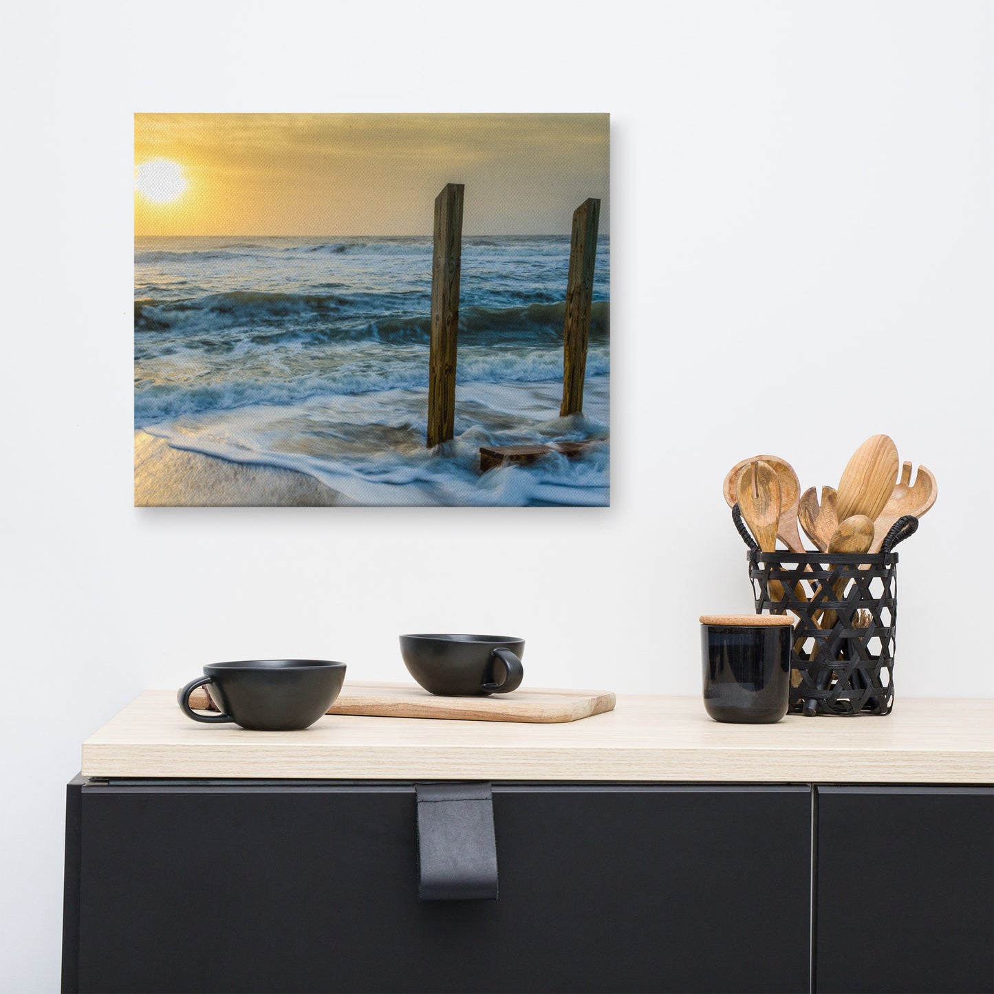 Kissed by the Sea Coastal Landscape Canvas Wall Art Prints