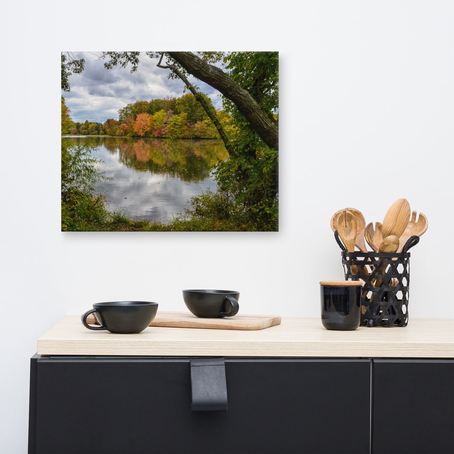 Lost in Autumn Color Rural Landscape Canvas Wall Art Prints
