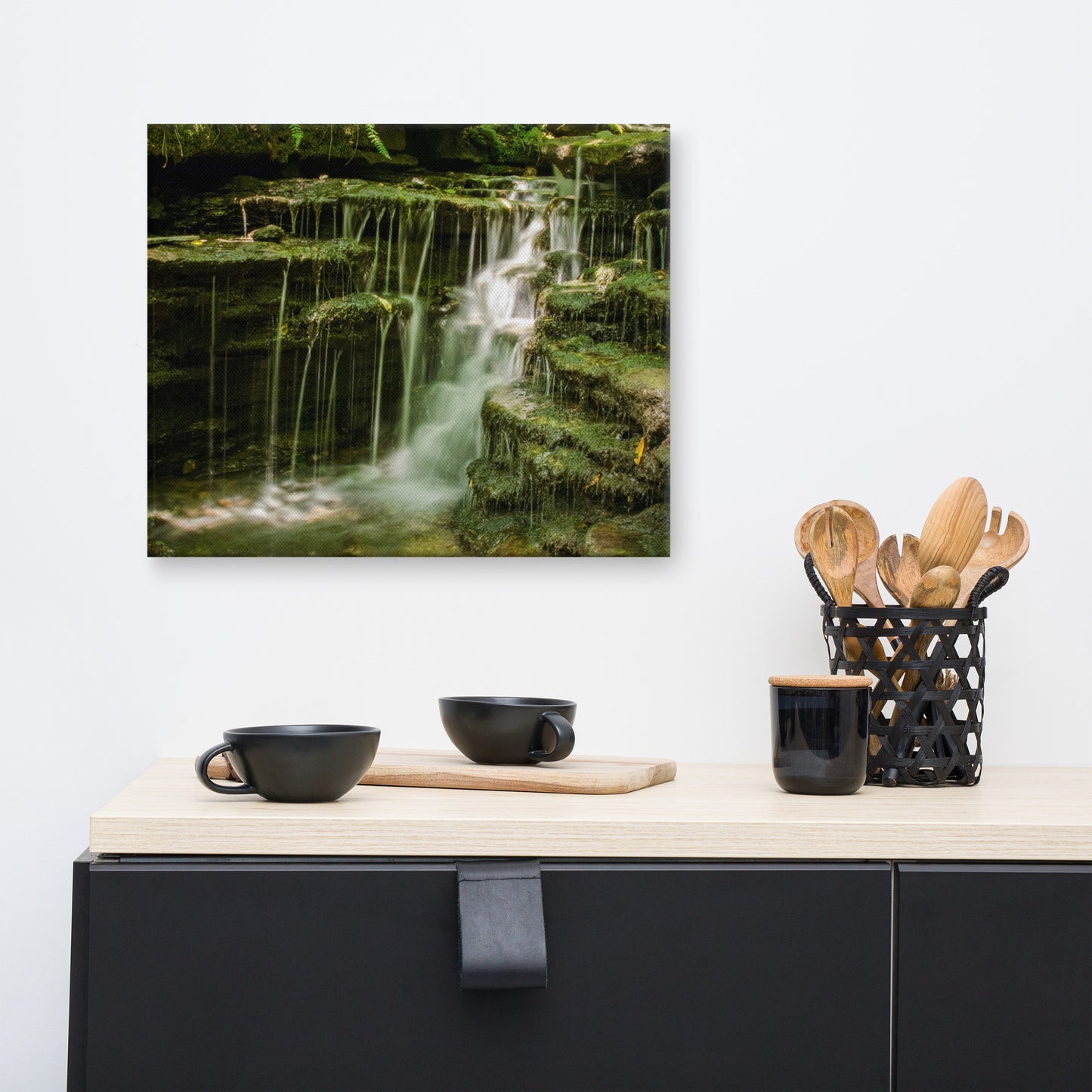 Pixley Waterfalls 1 Rural Landscape Canvas Wall Art Prints