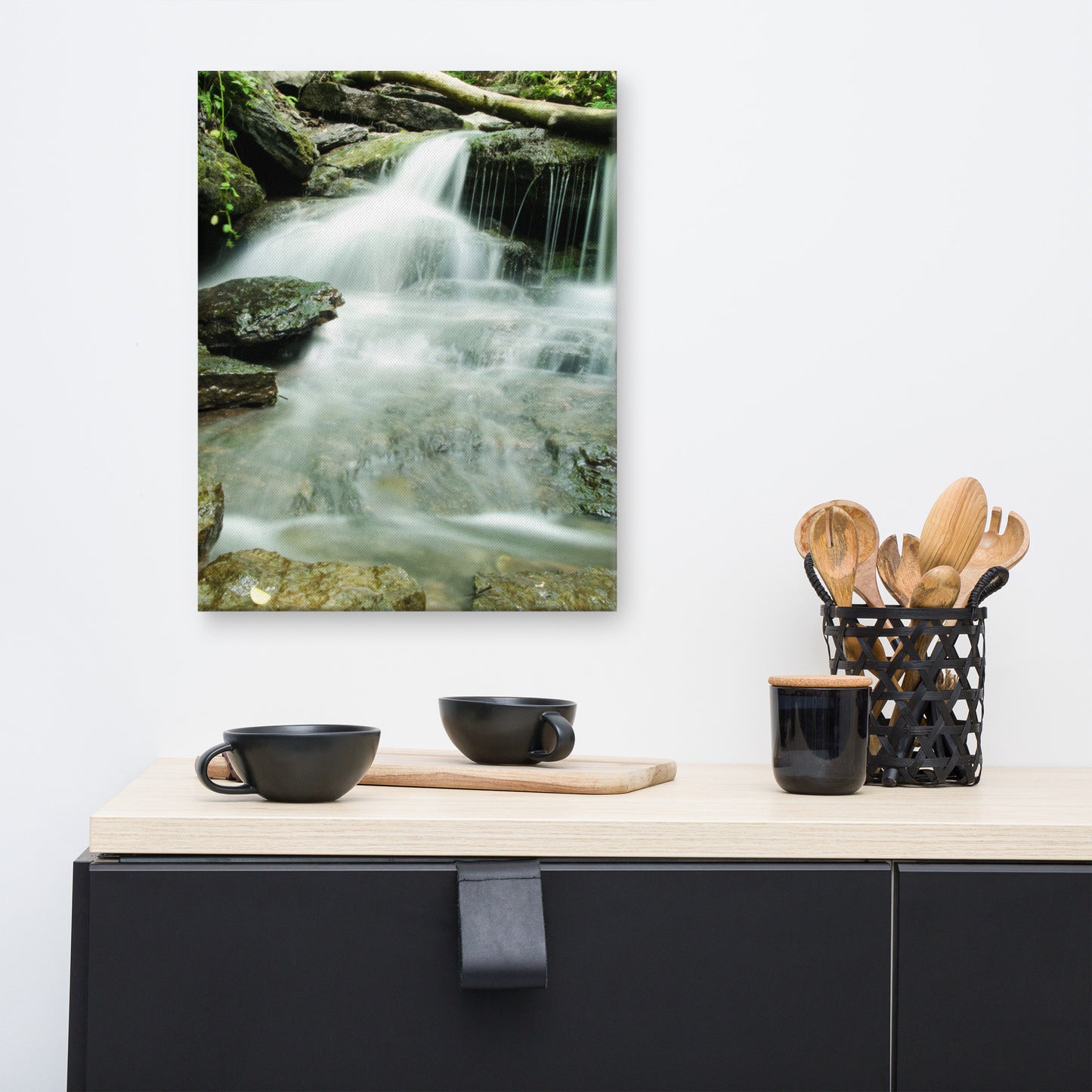 Pixley Waterfalls 2 Rustic Landscape Photo Canvas Wall Art Prints