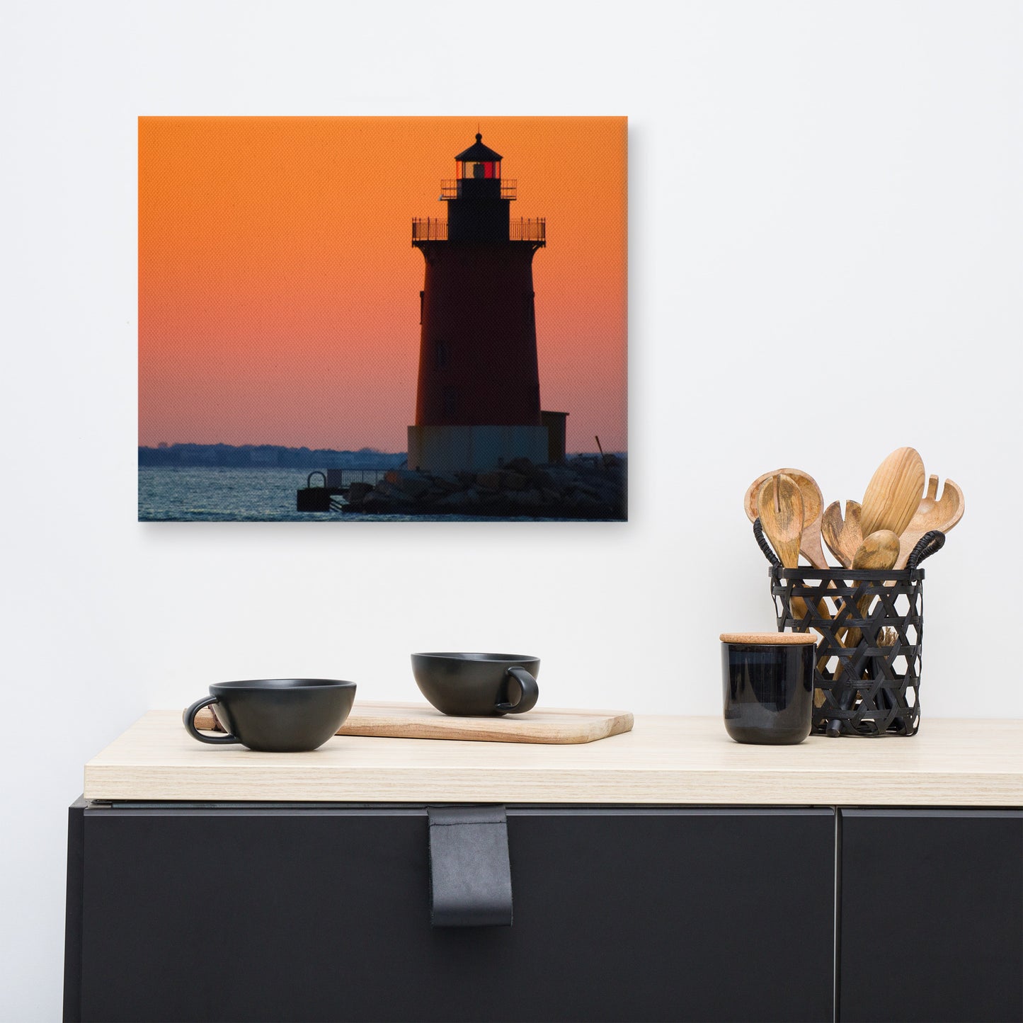 Sunset at Henlopen State Park 3 Coastal Landscape Canvas Wall Art Prints
