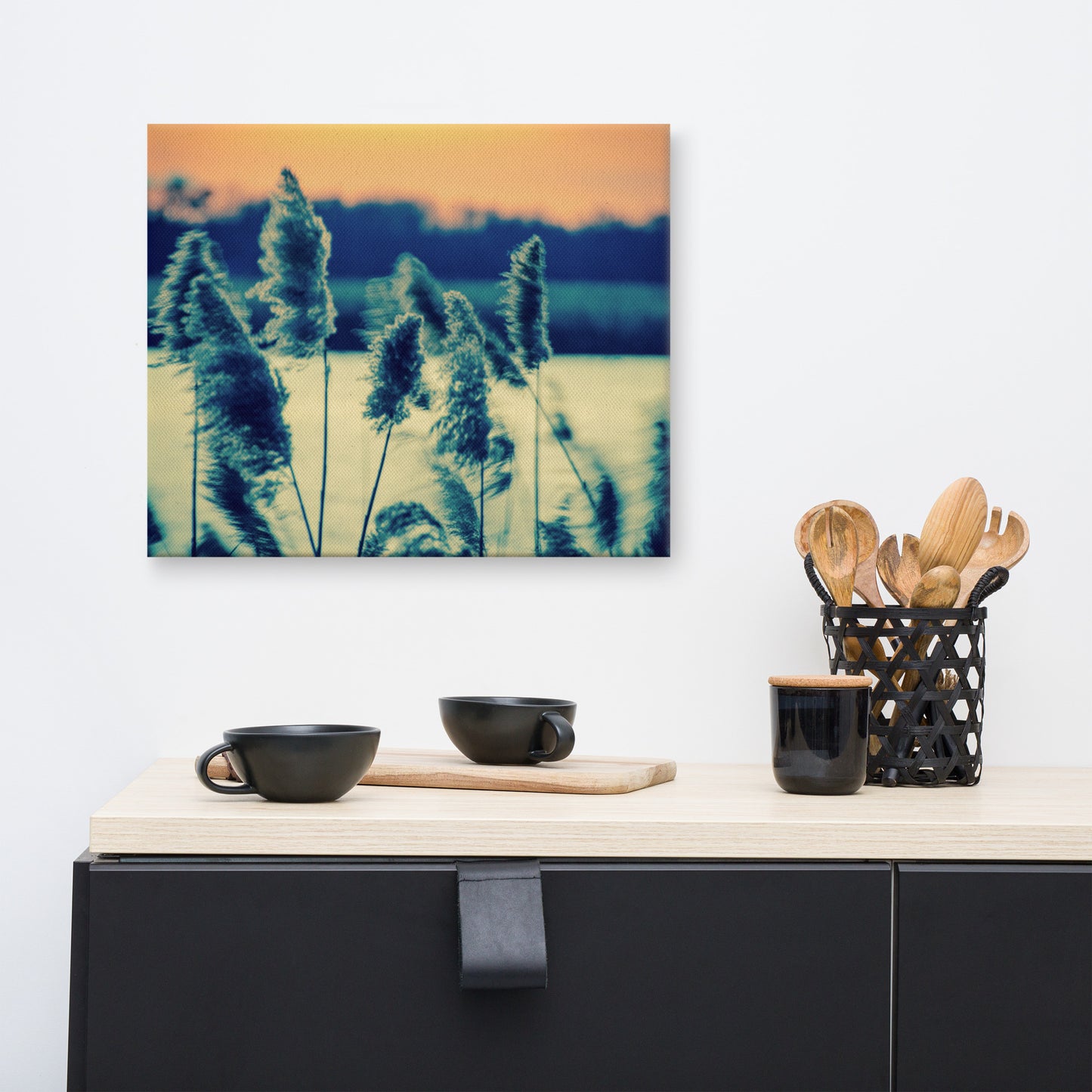 Sunset on the Marsh 2 Coastal Landscape Canvas Wall Art Prints