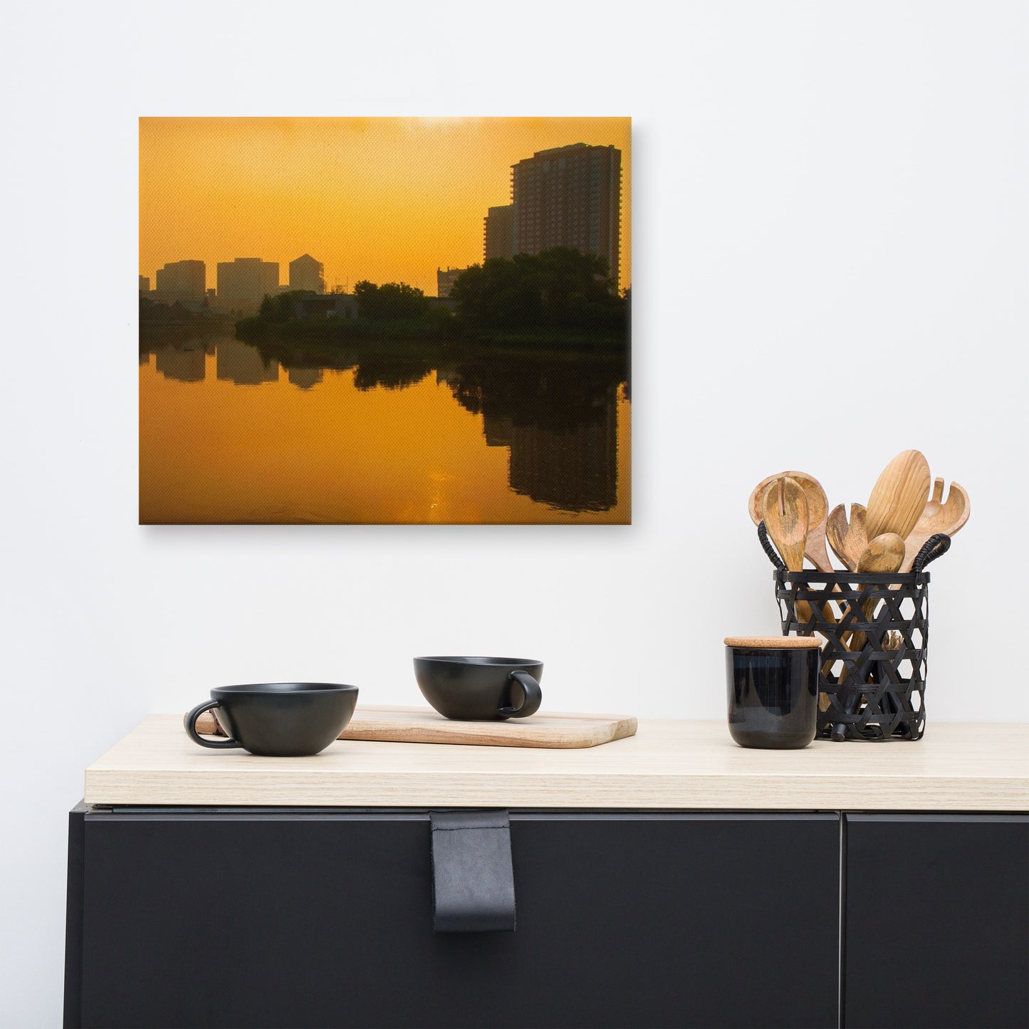 Wilmington at Sunrise Urban Landscape Canvas Wall Art Prints
