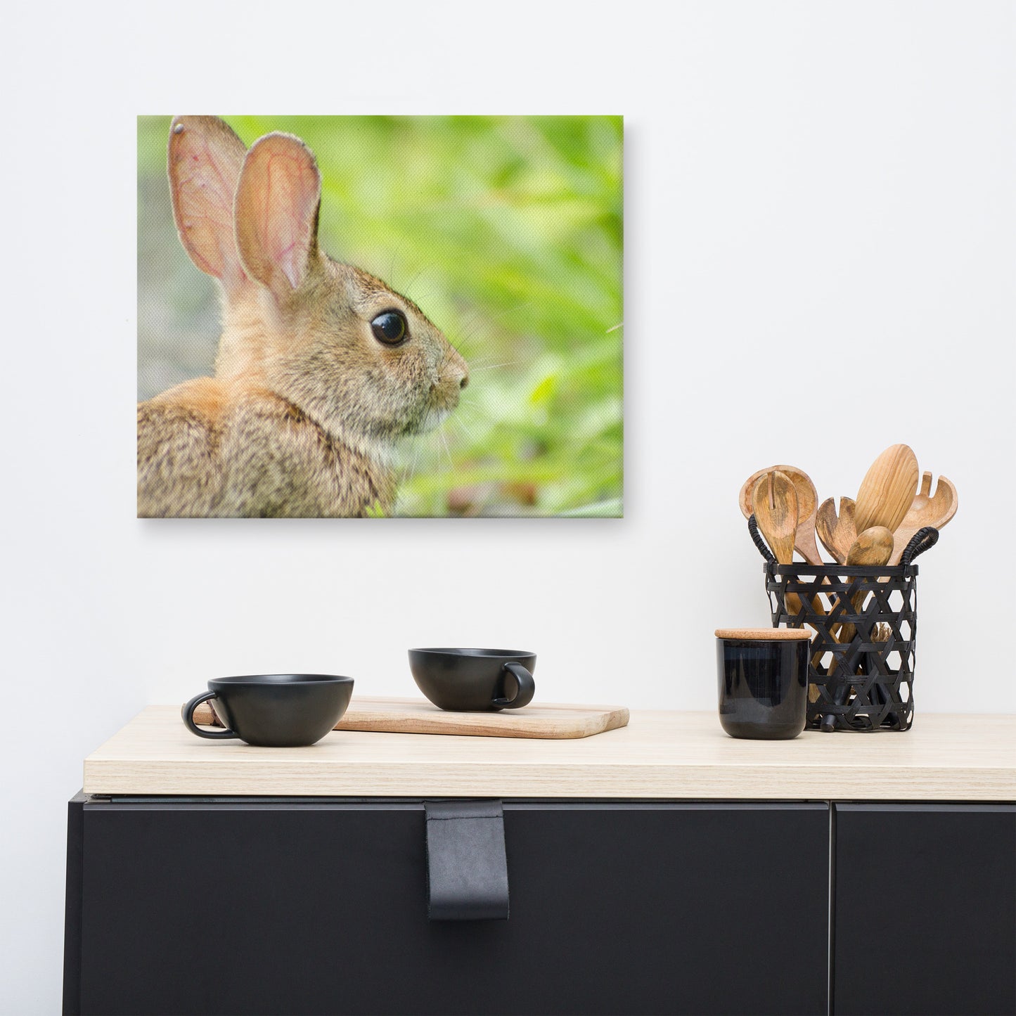 Bunny at Bombay Hook Wildlife Photo Canvas Wall Art Prints