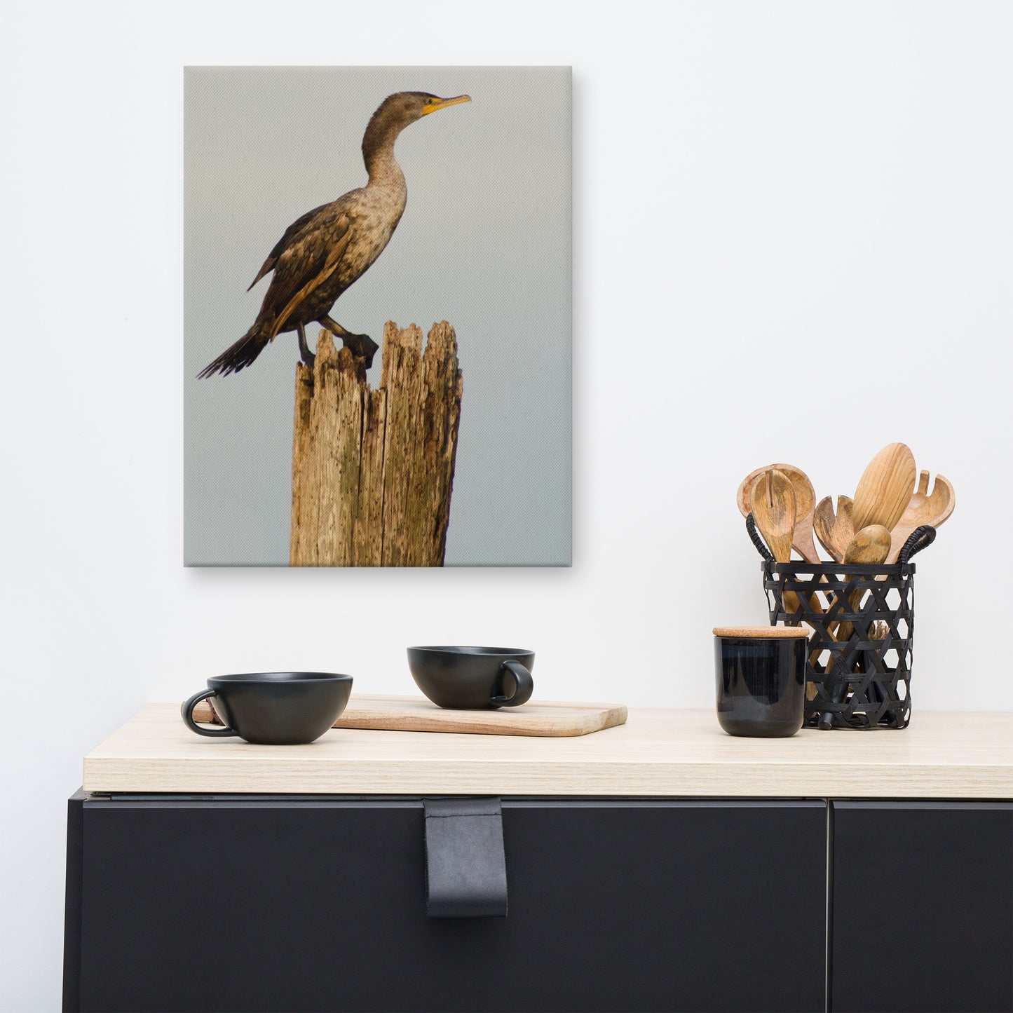 Double Crested Cormorant Animal / Wildlife Photograph Canvas Wall Art Prints