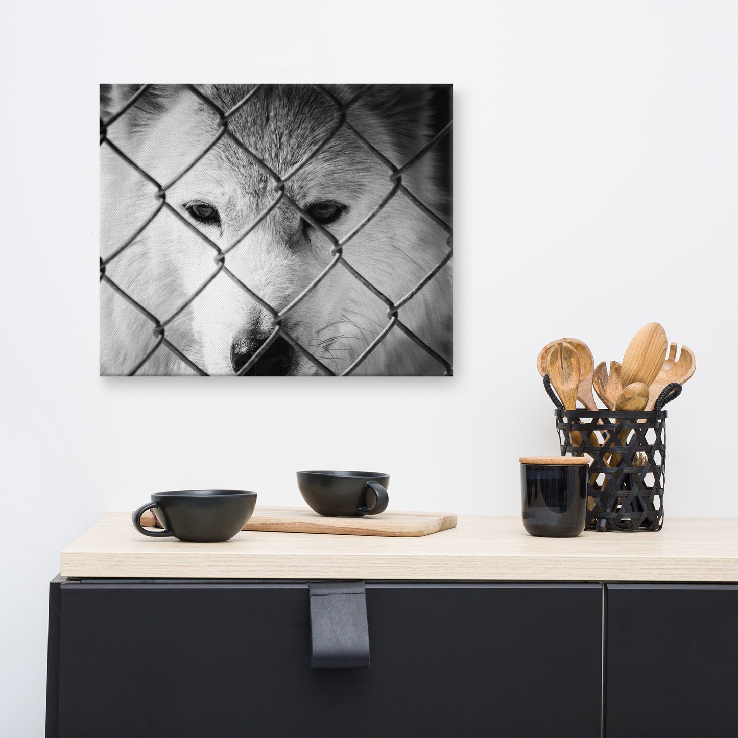 Dreams of Freedom in Black and White Animal / Wildlife Photograph Canvas Wall Art Prints
