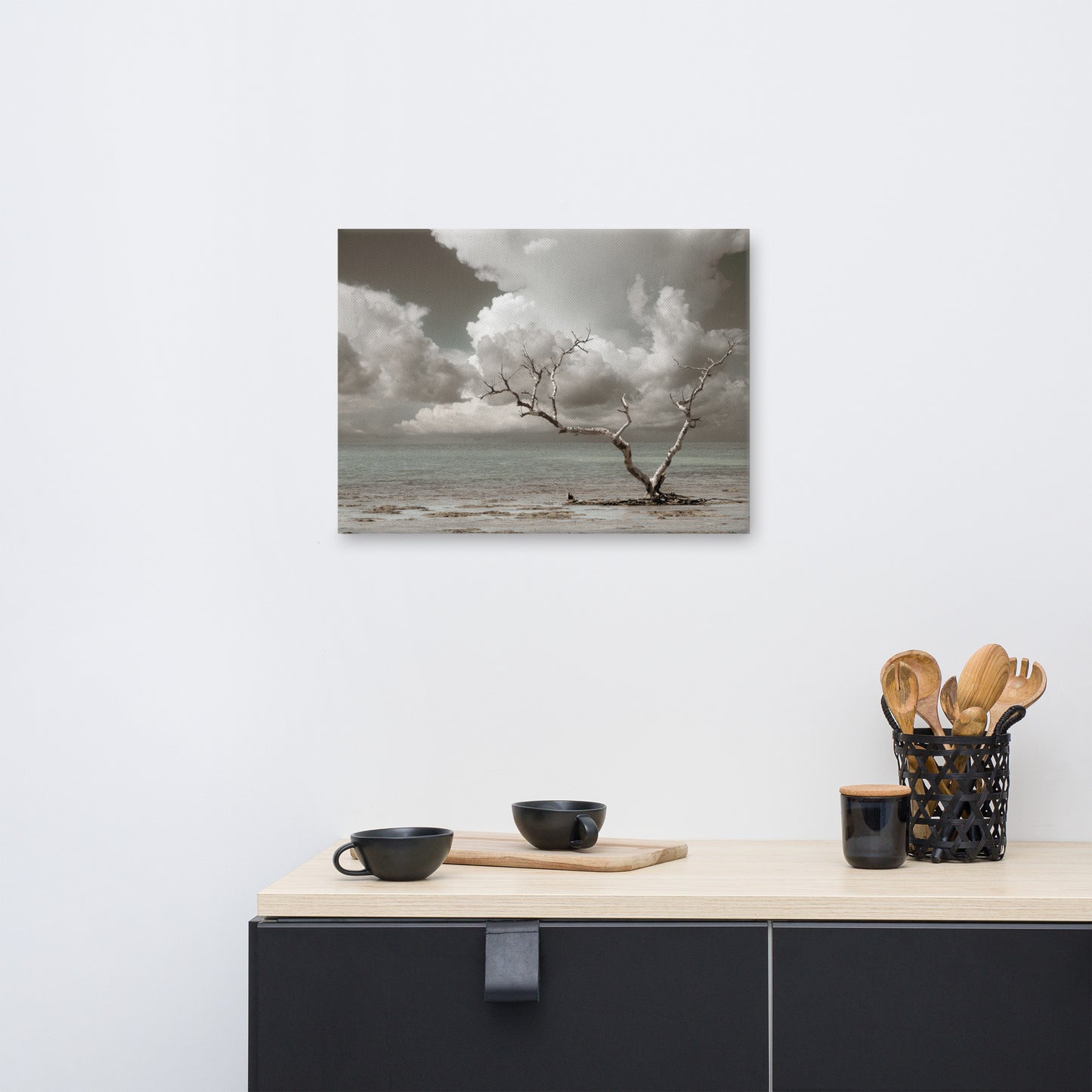 Wanderlust Aged and Colorized Coastal Landscape Photo Canvas Wall Art Prints