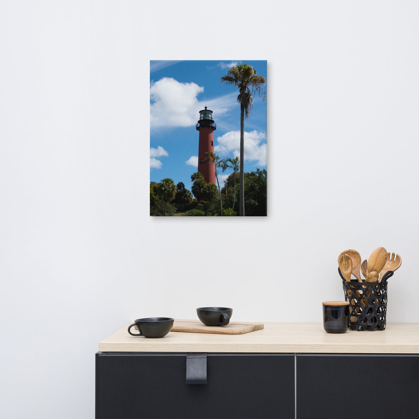 Jupiter Lighthouse Color Coastal Landscape Canvas Wall Art Prints