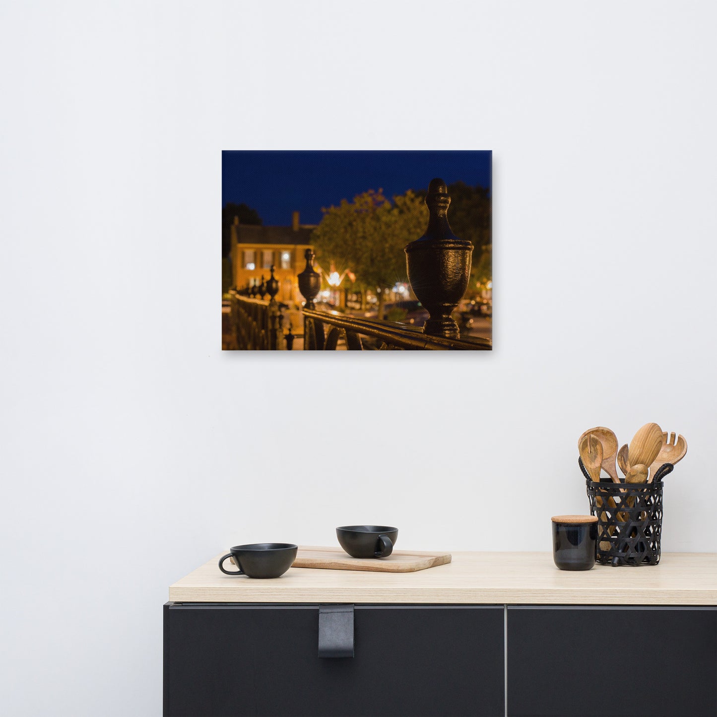 Historic New Castle 4 Urban Landscape Traditional Canvas Wall Art Print