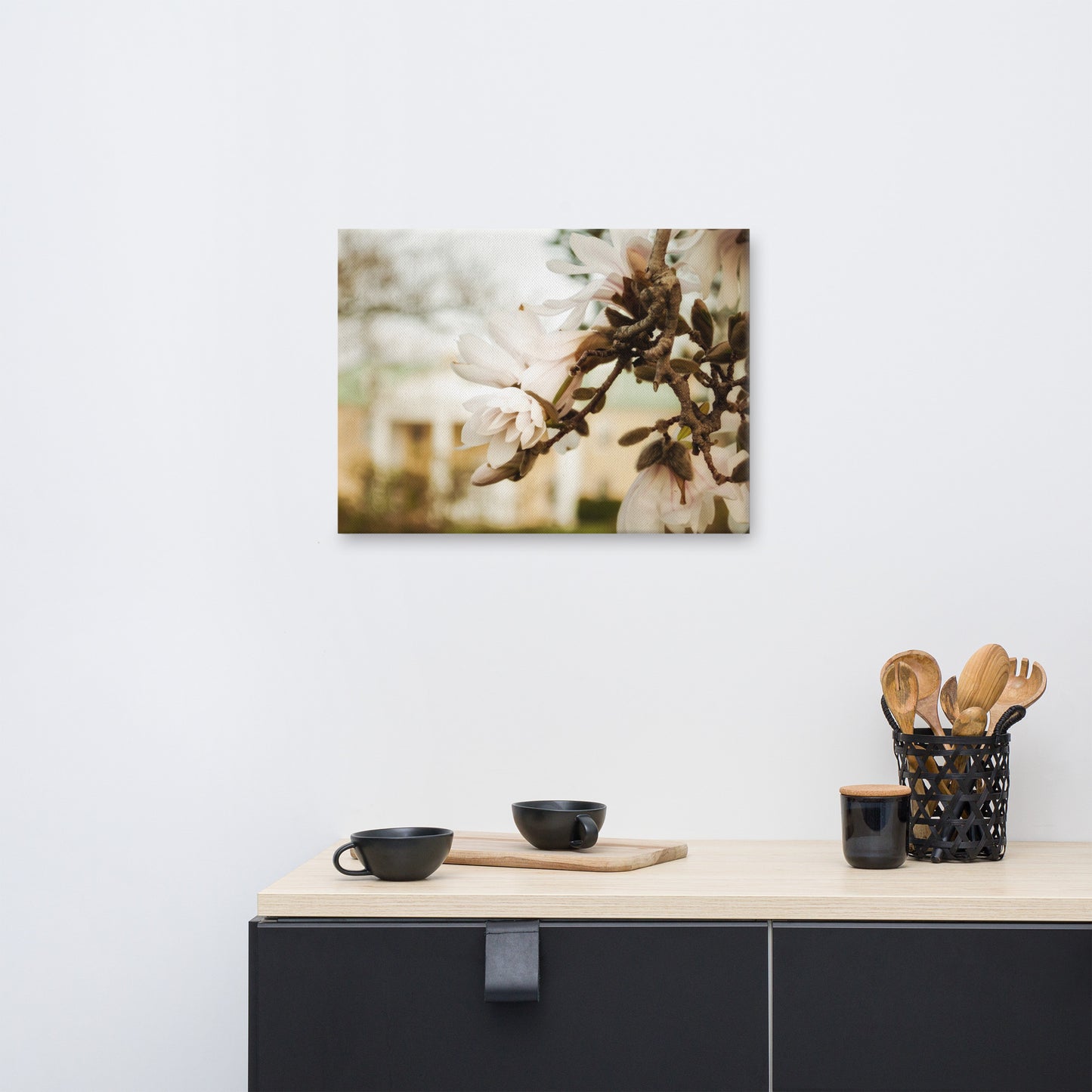 Bellevue Mansion Magnolia Blooms Floral Botanical Nature Photograph Canvas Wall Art Prints