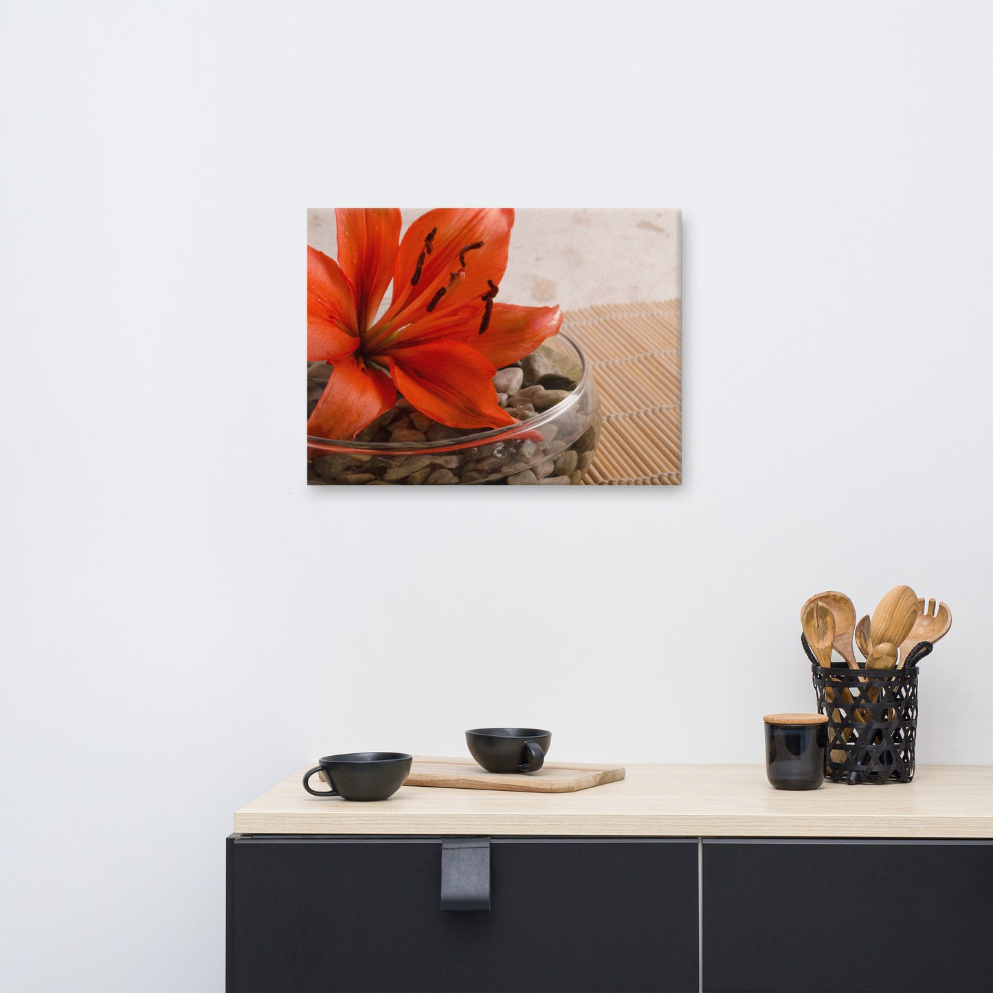 Tranquil Lily Floral Botanical Nature Photo Canvas Wall Art Prints