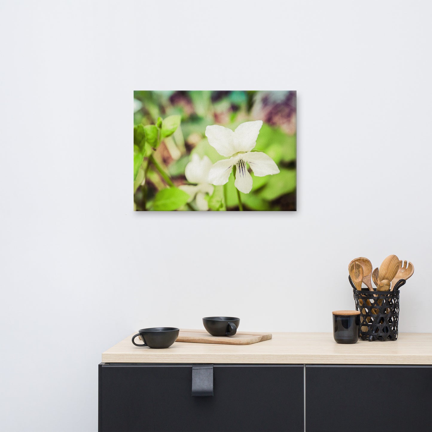 Tranquil China Violet Floral Botanical Nature Photo Canvas Wall Art Prints