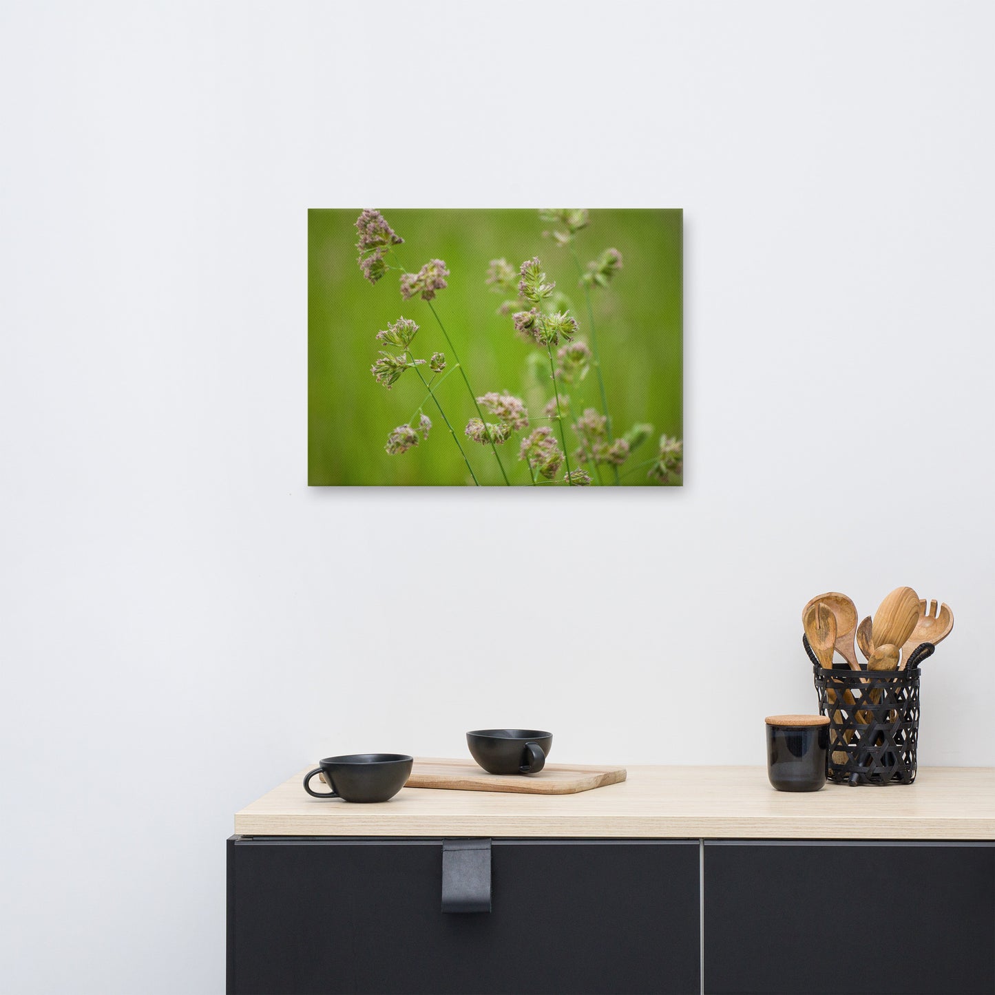 Softened Fields Floral Botanical Nature Photo Canvas Wall Art Prints