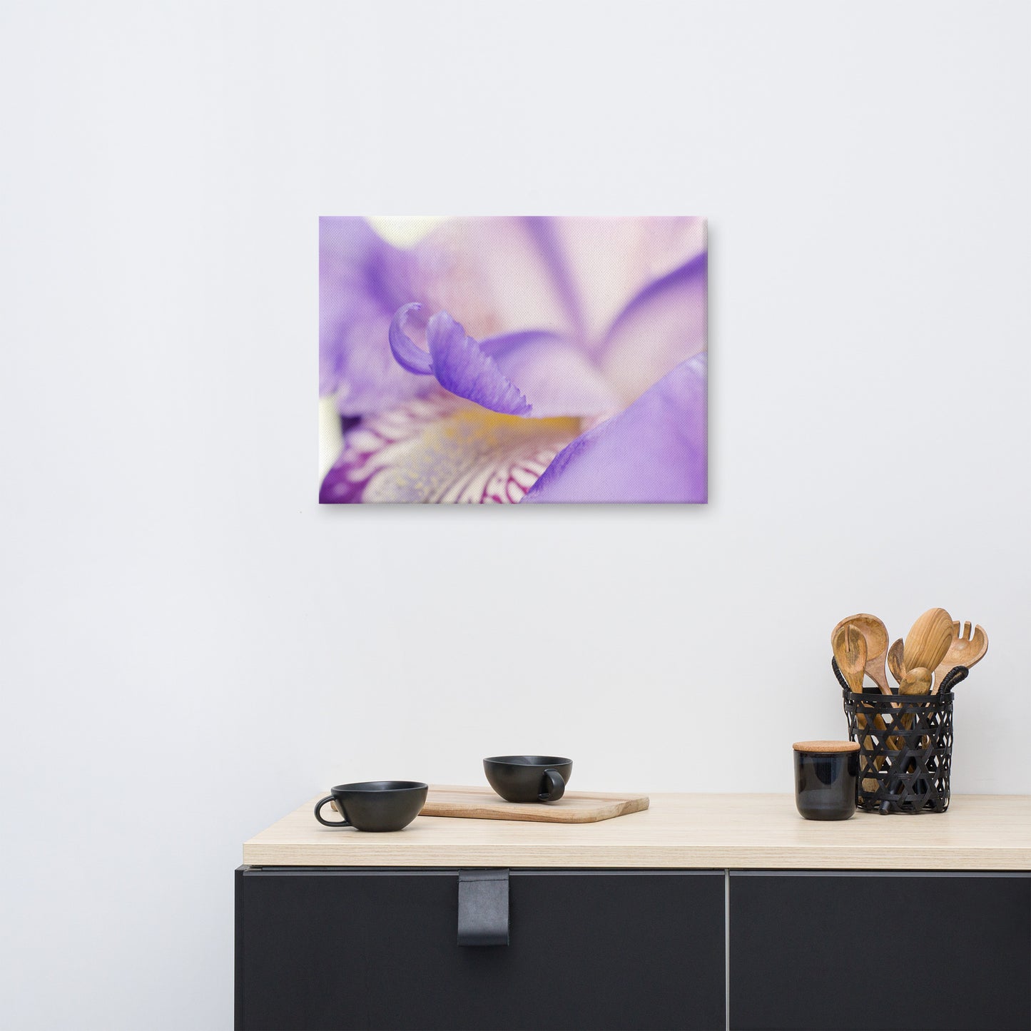 Soft Focus Iris Petals Floral Botanical Nature Photo Canvas Wall Art Prints