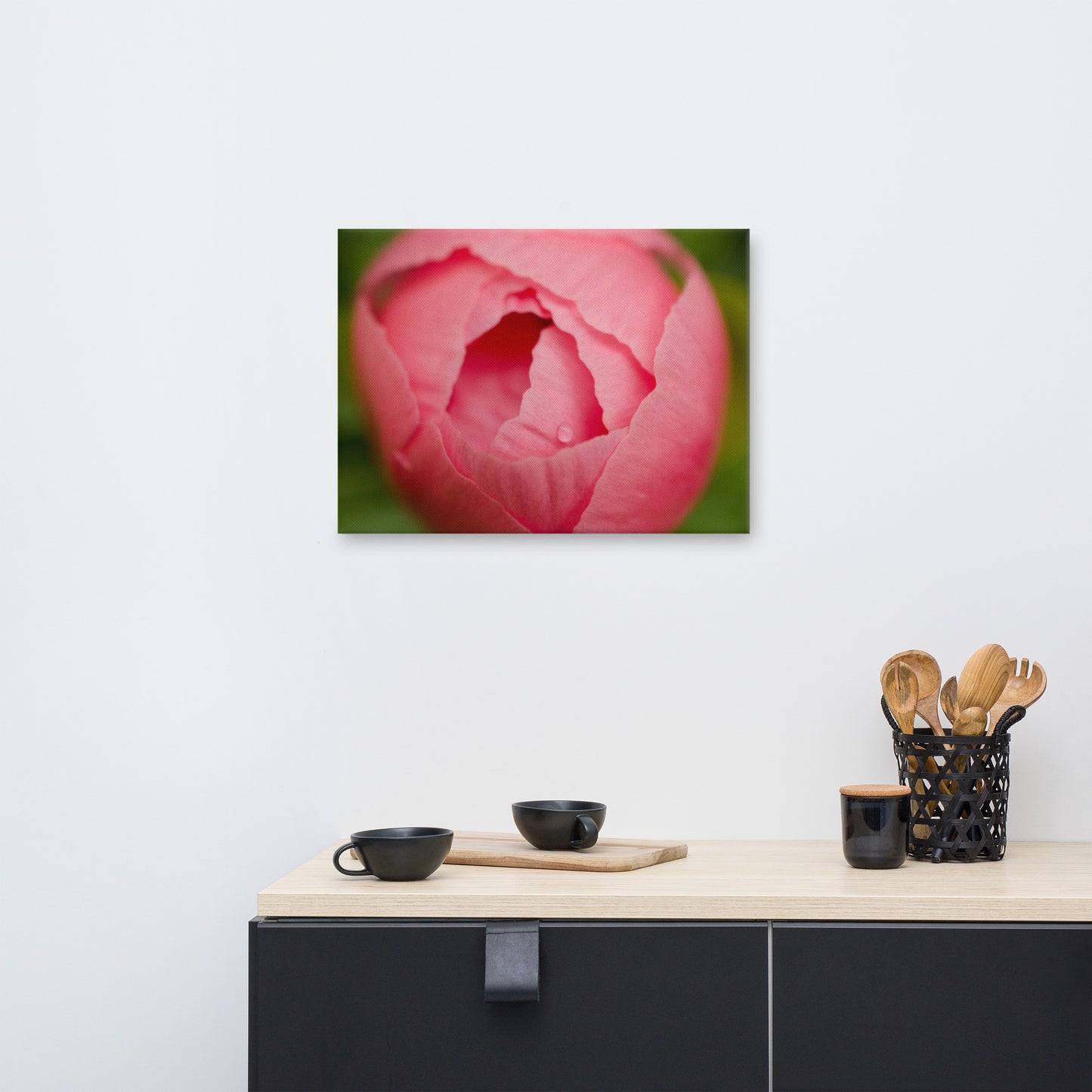 Peony Bud Floral Botanical Nature Photo Canvas Wall Art Prints