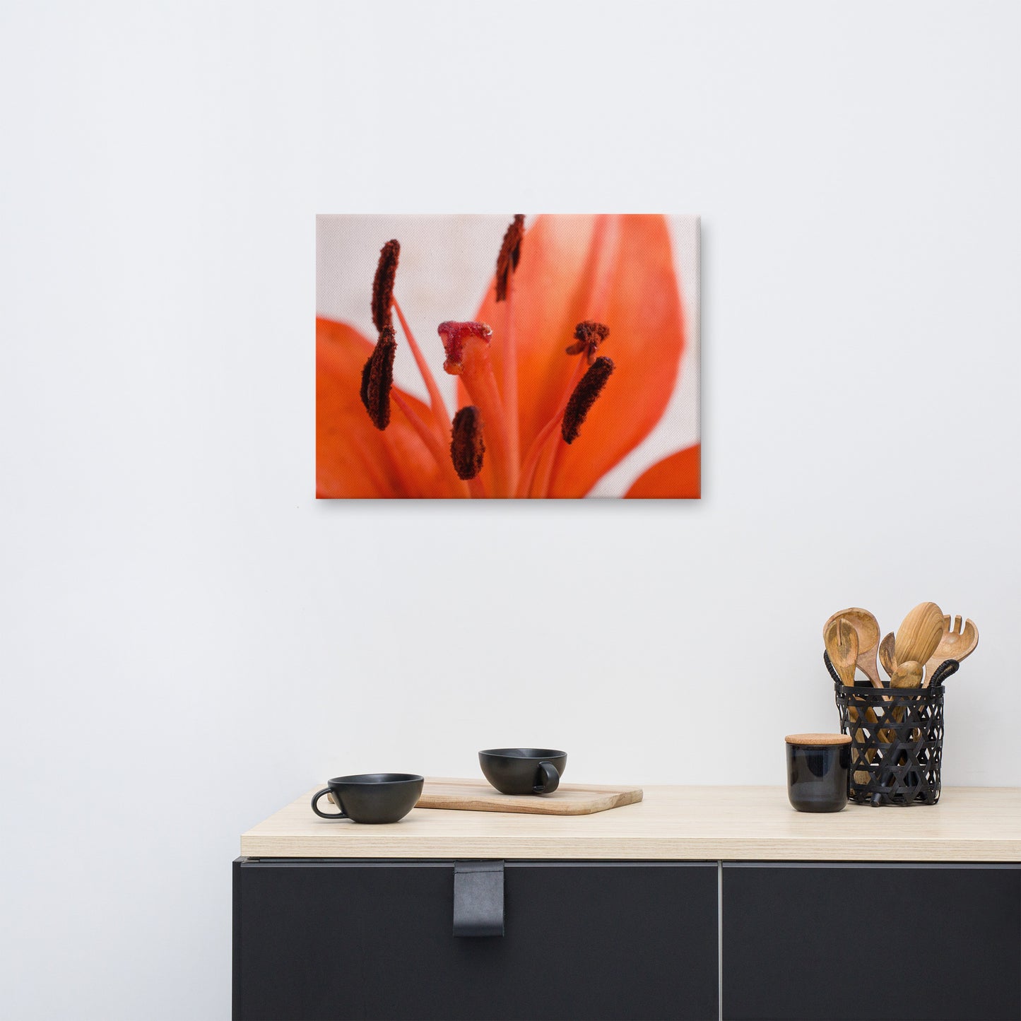 Lily Stigma Floral Botanical Nature Photo Canvas Wall Art Prints