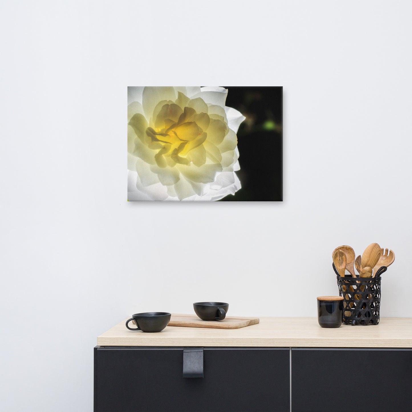 Glowing Rose 2 Floral Botanical Nature Photo Canvas Wall Art Prints