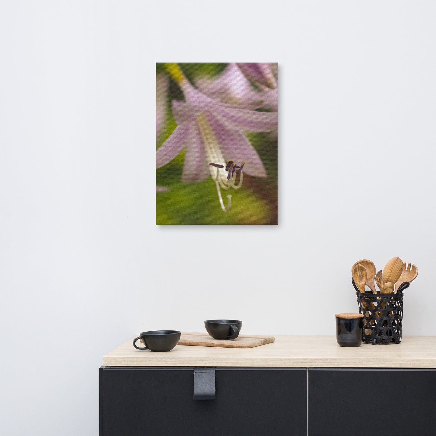 Close-up Hosta Bloom Floral Botanical Nature Photograph Canvas Wall Art Prints