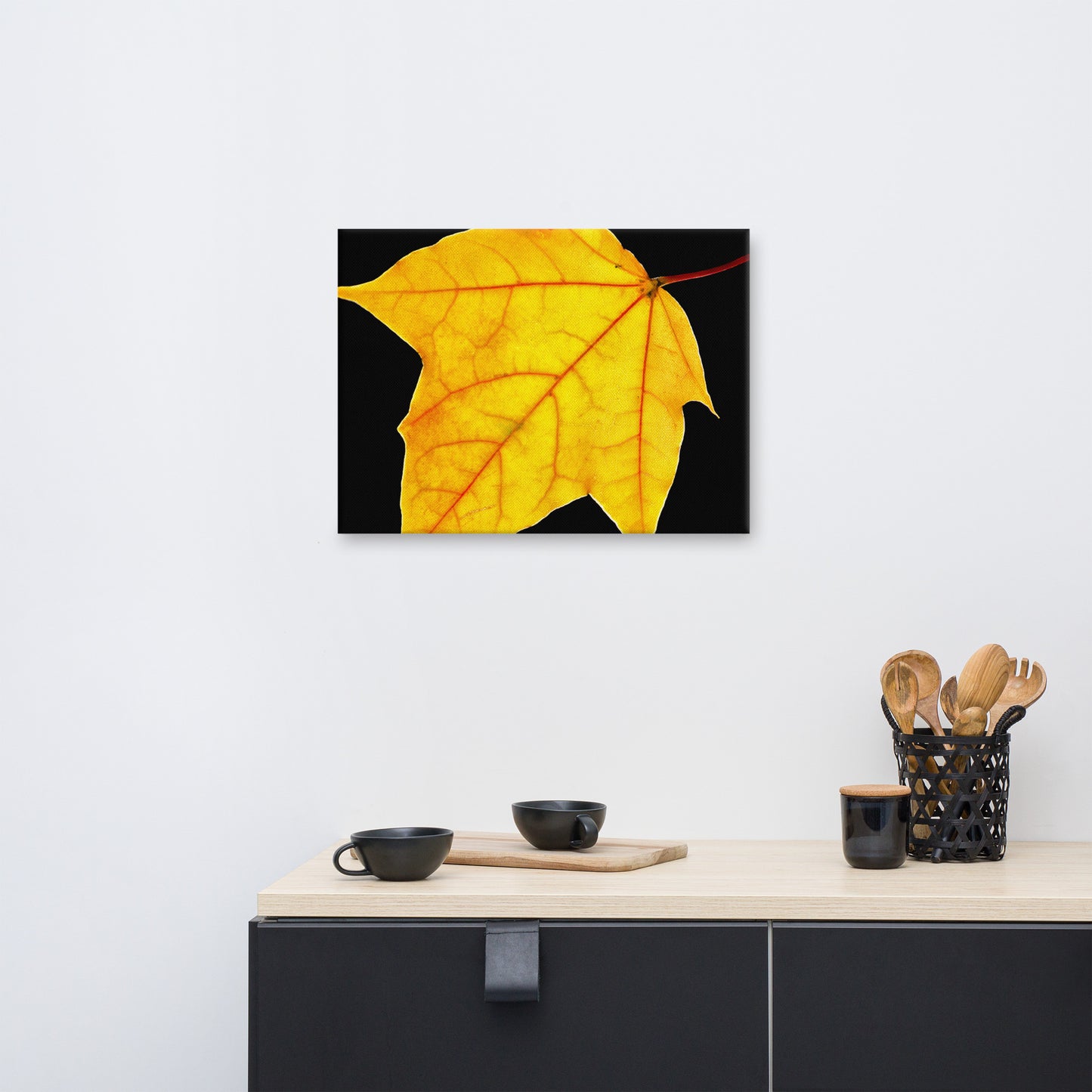 Brilliant Yellow Botanical Nature Canvas Wall Art Prints