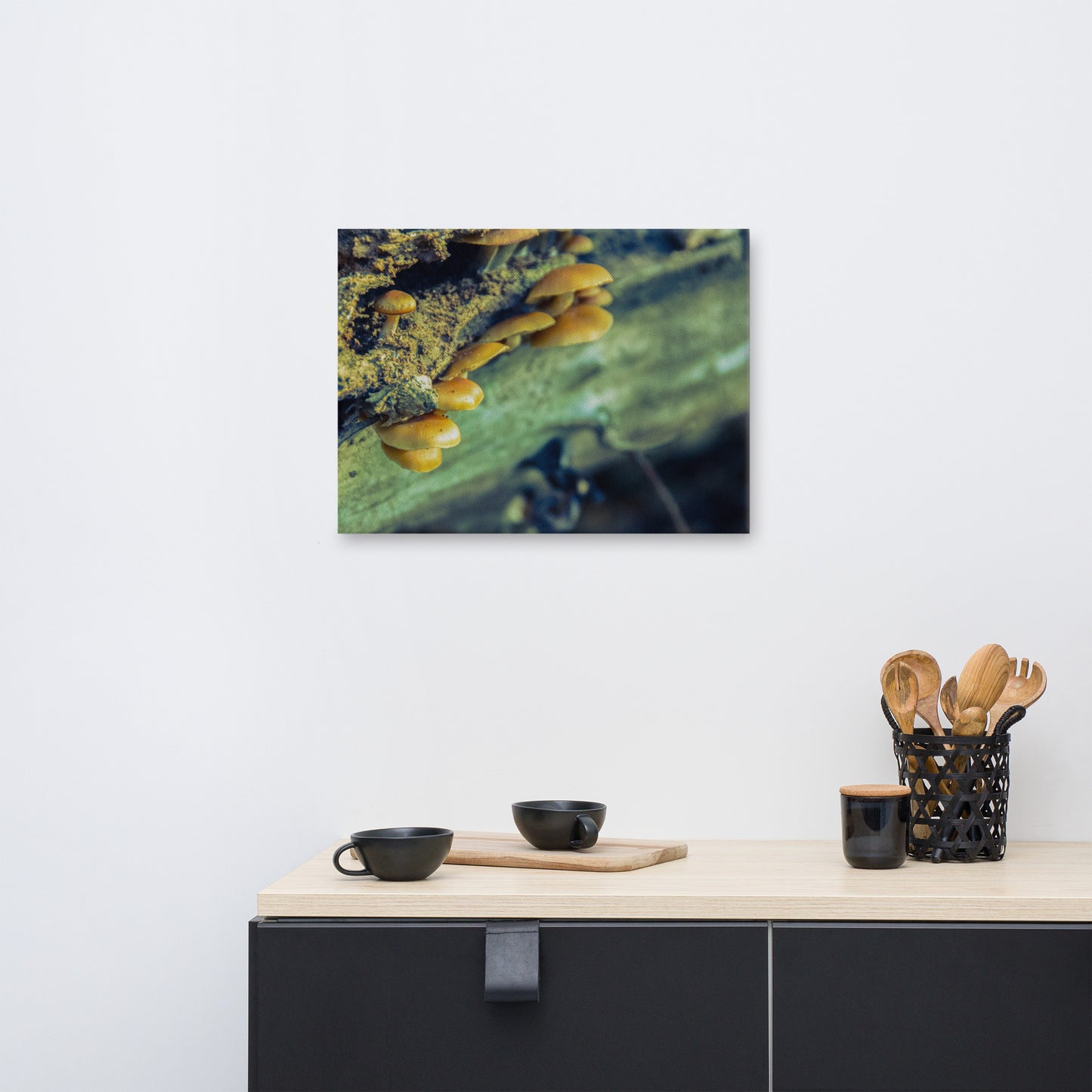 Botanical Canvas Wall Art: Aged Mushroom Botanical / Plants Nature Photograph Canvas Wall Art Print - Artwork