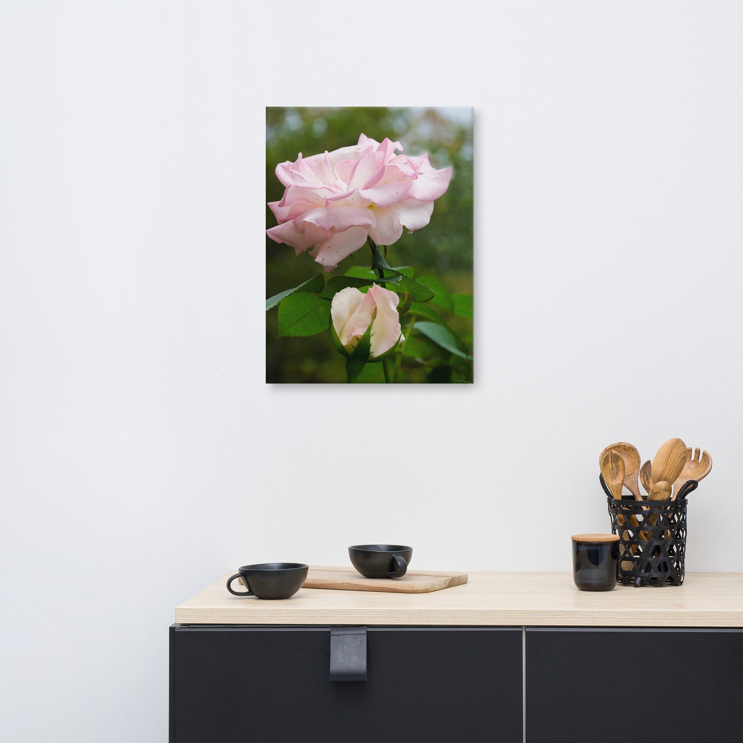 Floral Canvas Prints: Admiration Rose Botanical / Floral / Flora / Flowers Nature Photograph Canvas Wall Art Print - Artwork