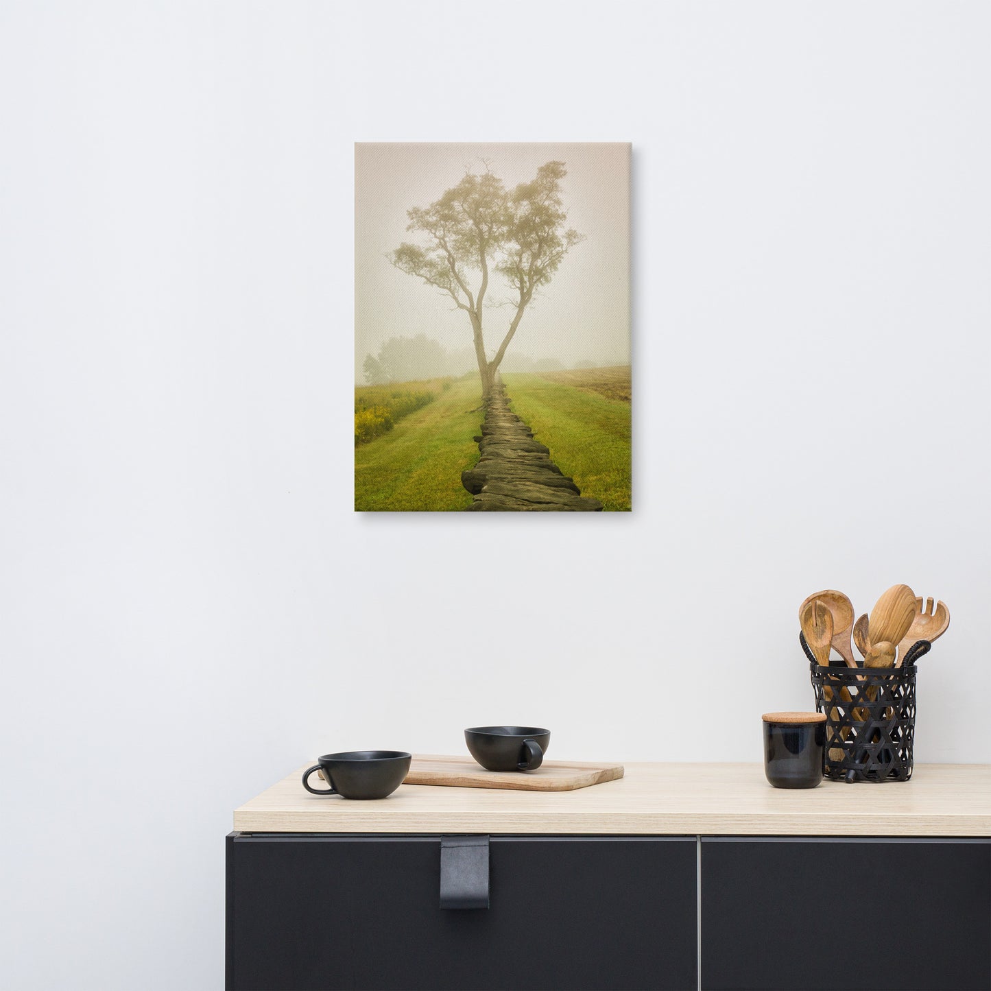 Calming Morning Rural Landscape Photo Canvas Wall Art Prints