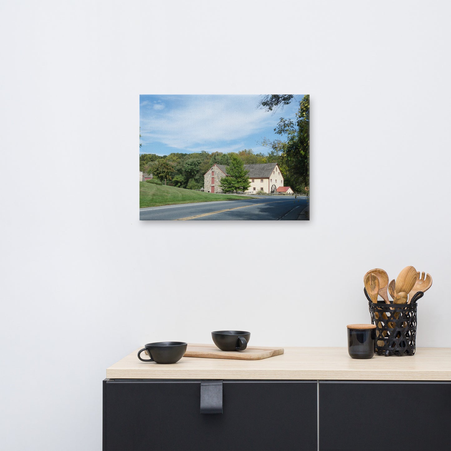 Greenbank Mill Summer Rustic Landscape Photo Canvas Wall Art Prints