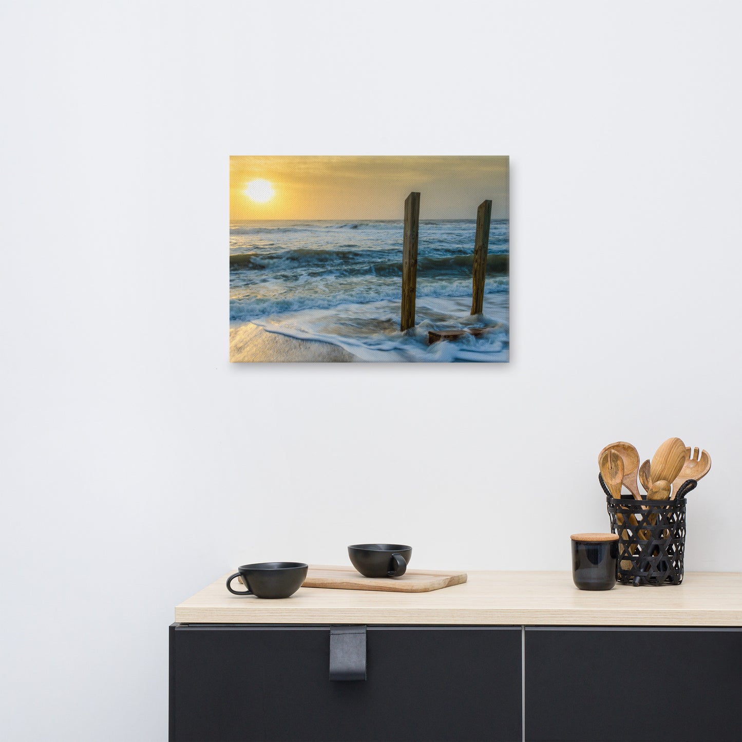 Kissed by the Sea Coastal Landscape Canvas Wall Art Prints
