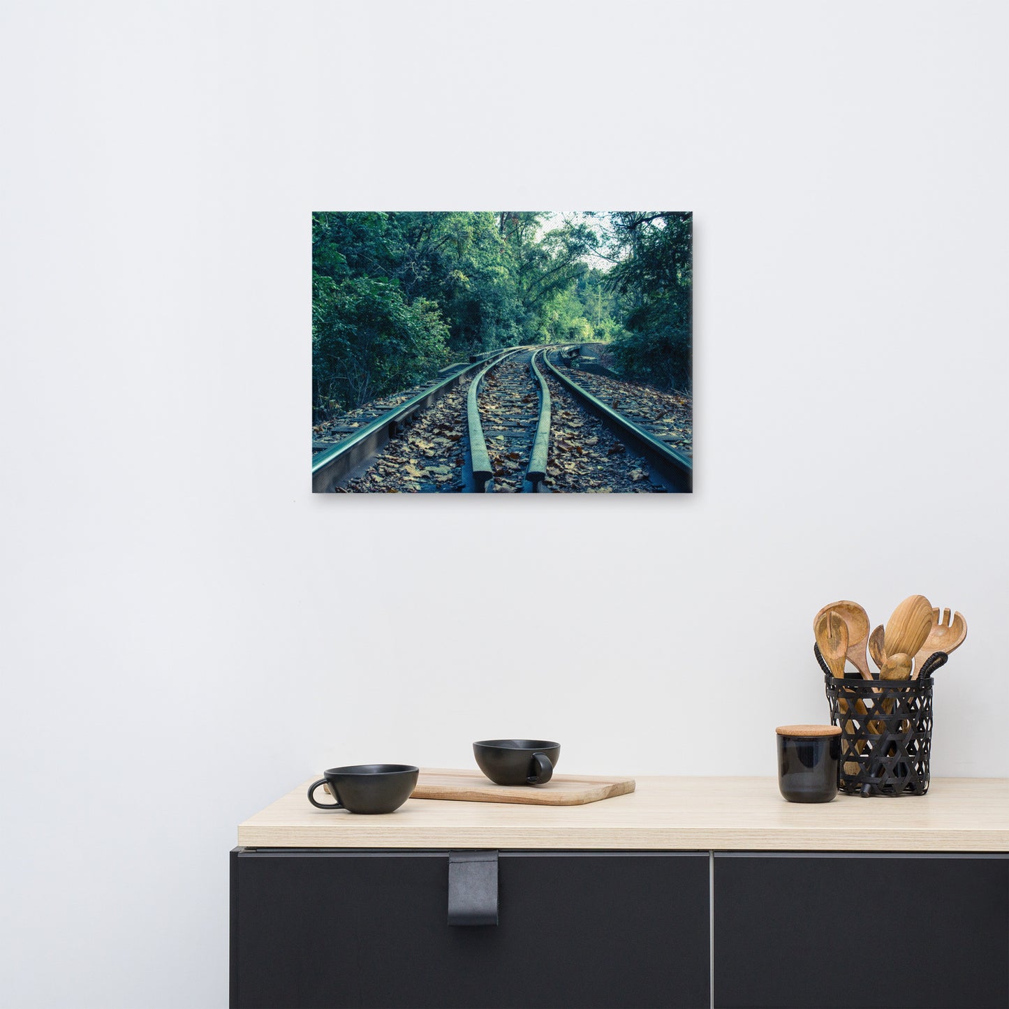 Lead Me Into The Light Colorized Rustic Industrial Landscape Canvas Wall Art Prints