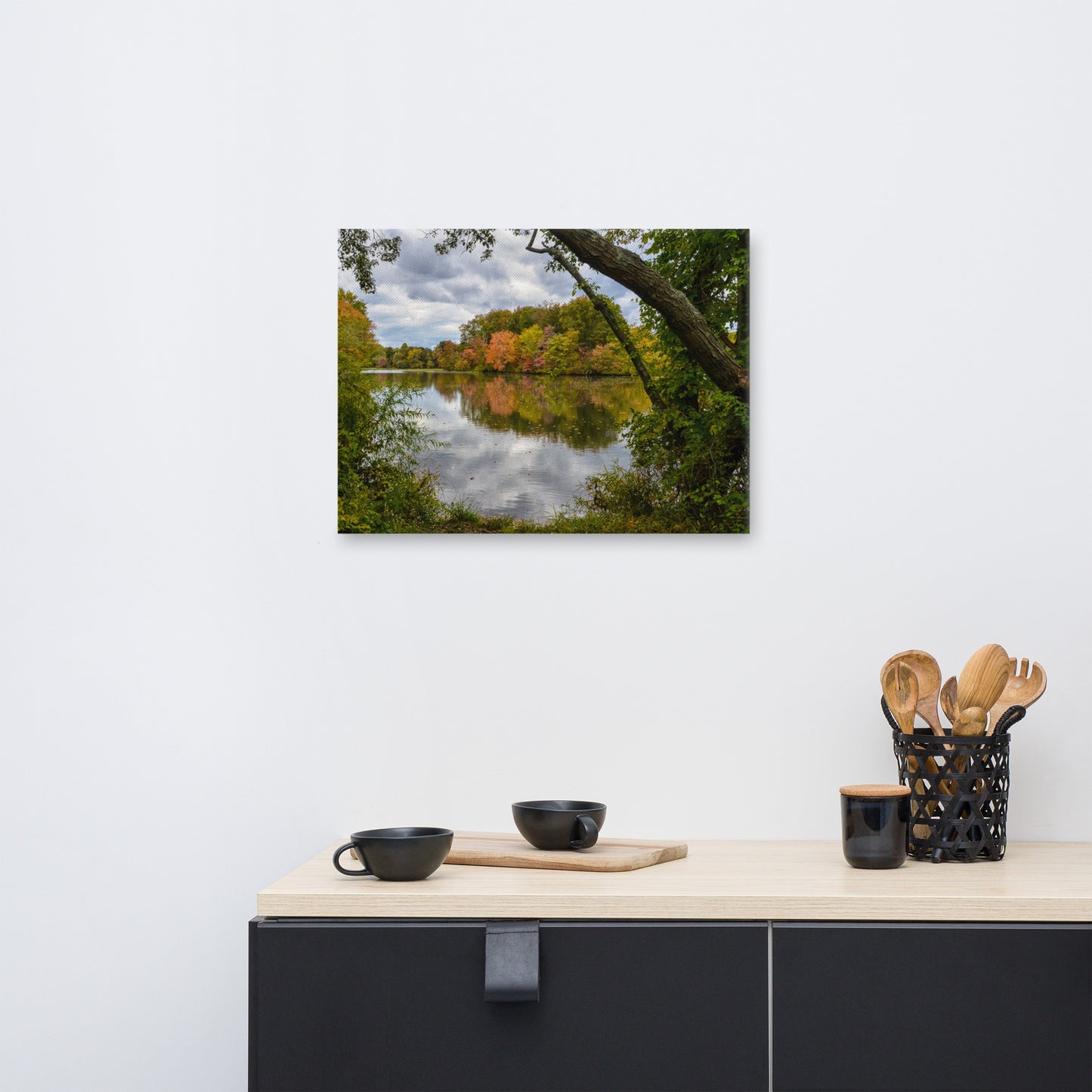 Lost in Autumn Color Rural Landscape Canvas Wall Art Prints