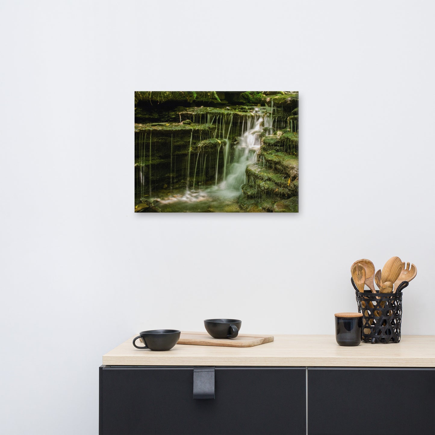 Pixley Waterfalls 1 Rural Landscape Canvas Wall Art Prints