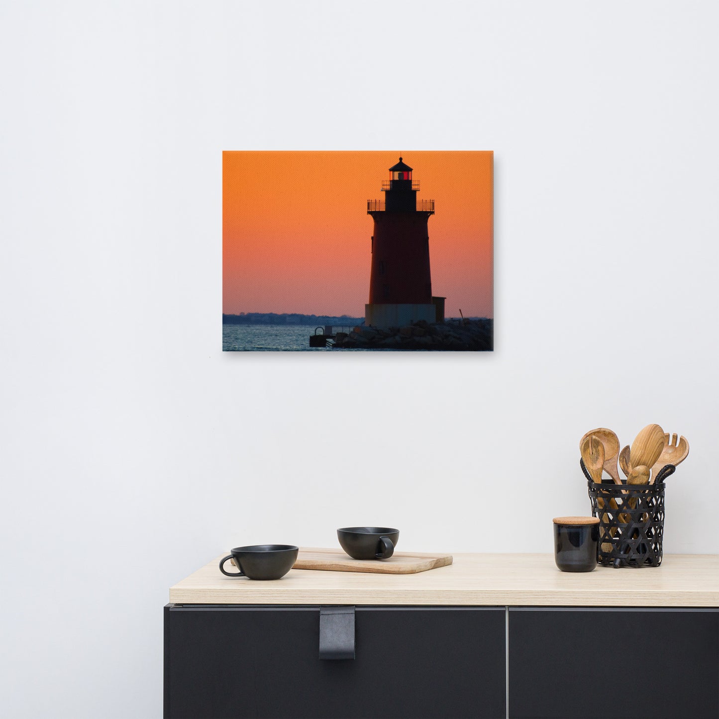 Sunset at Henlopen State Park 3 Coastal Landscape Canvas Wall Art Prints
