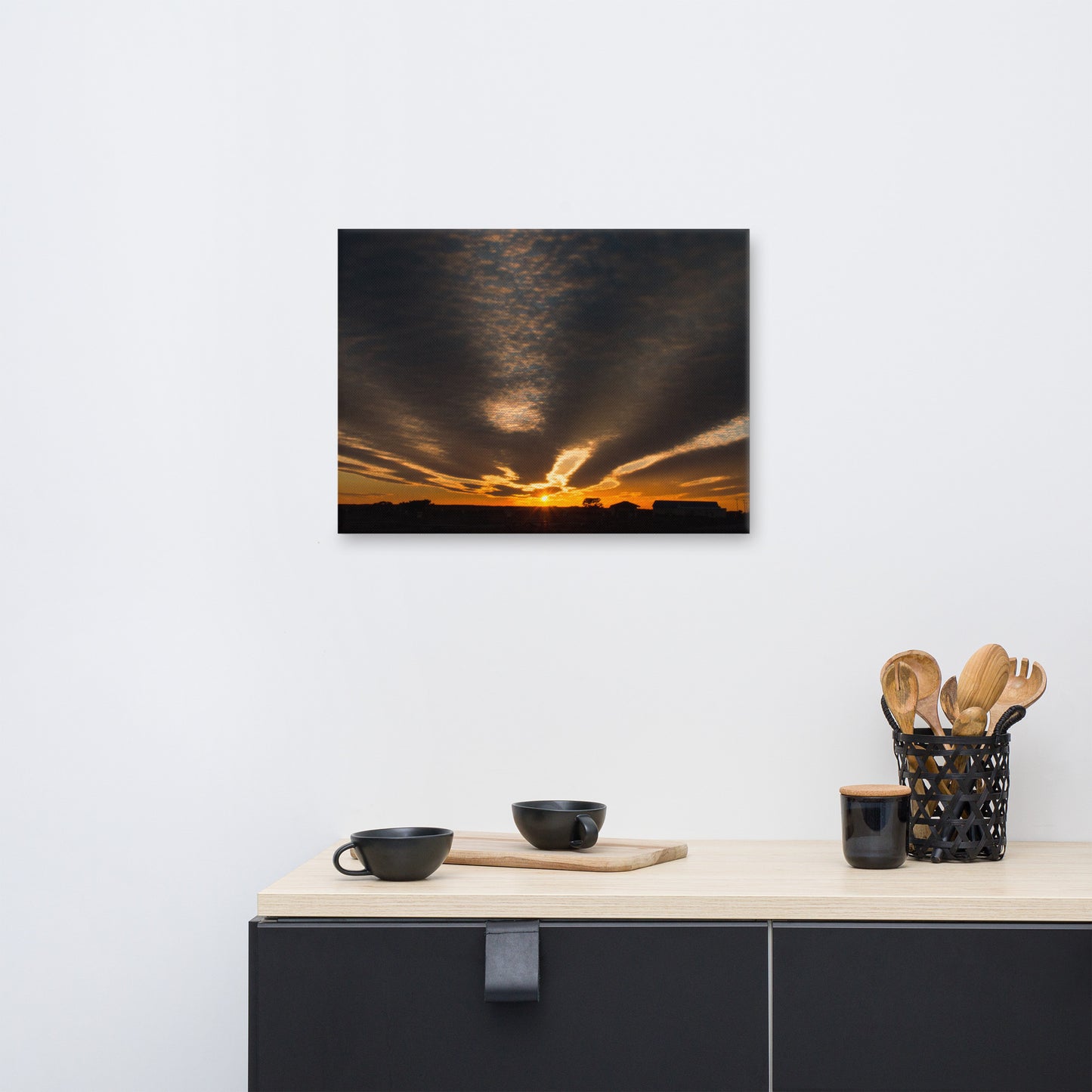 Sunset Indian River Inlet Coastal Landscape Canvas Wall Art Prints