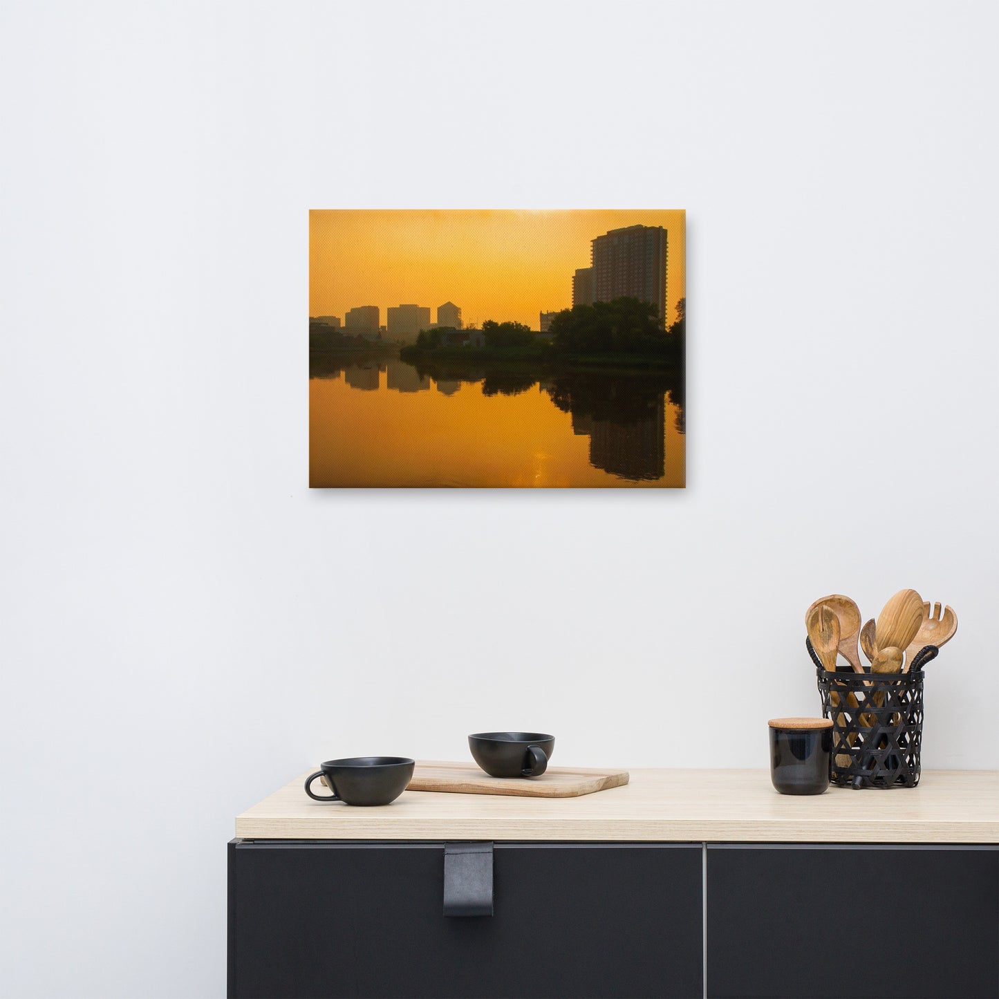 Wilmington at Sunrise Urban Landscape Canvas Wall Art Prints