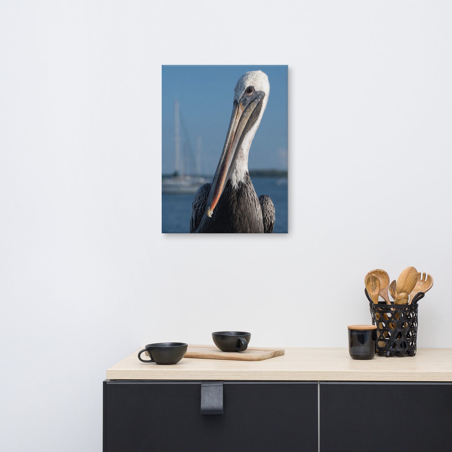 Bob The Pelican Bird 3 Color Wildlife Photo Canvas Wall Art Prints