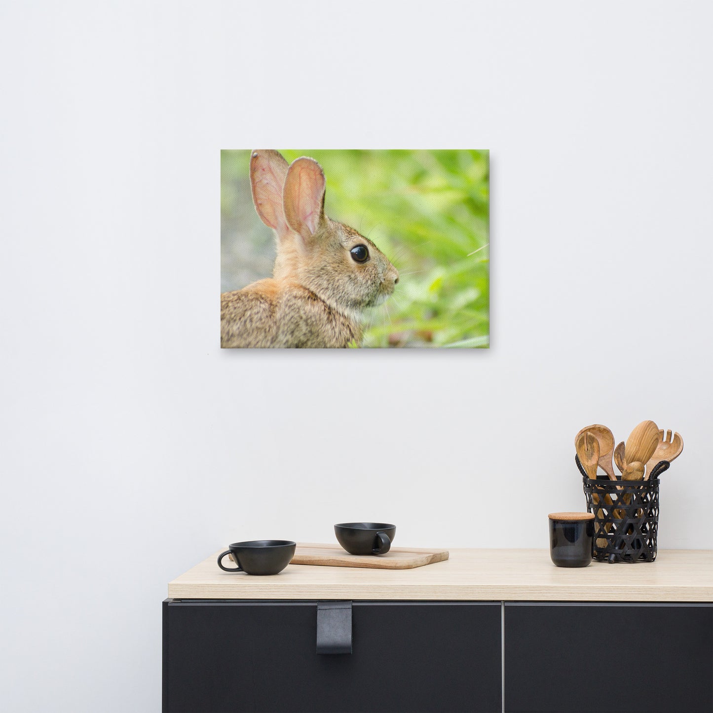 Bunny at Bombay Hook Wildlife Photo Canvas Wall Art Prints
