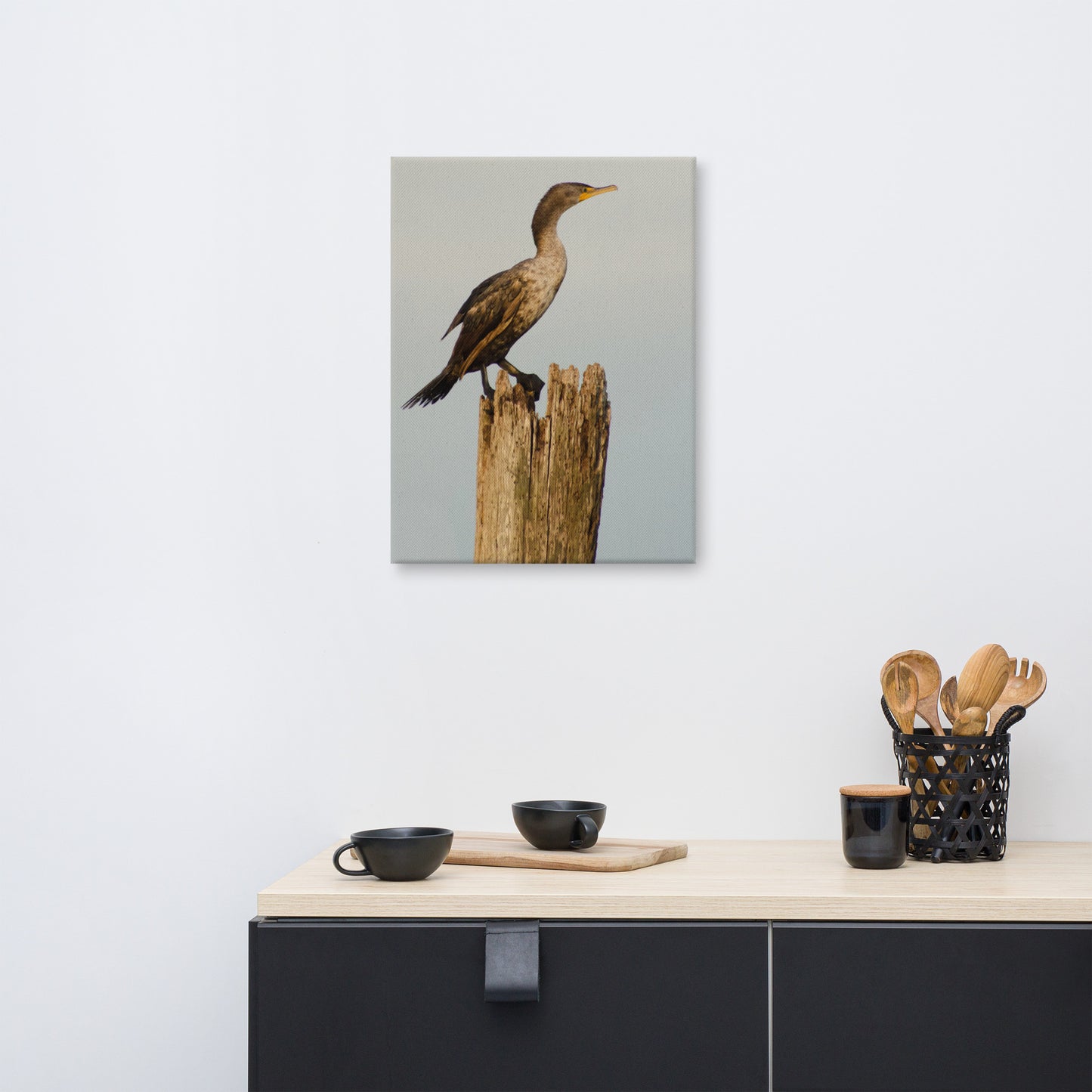 Double Crested Cormorant Animal / Wildlife Photograph Canvas Wall Art Prints