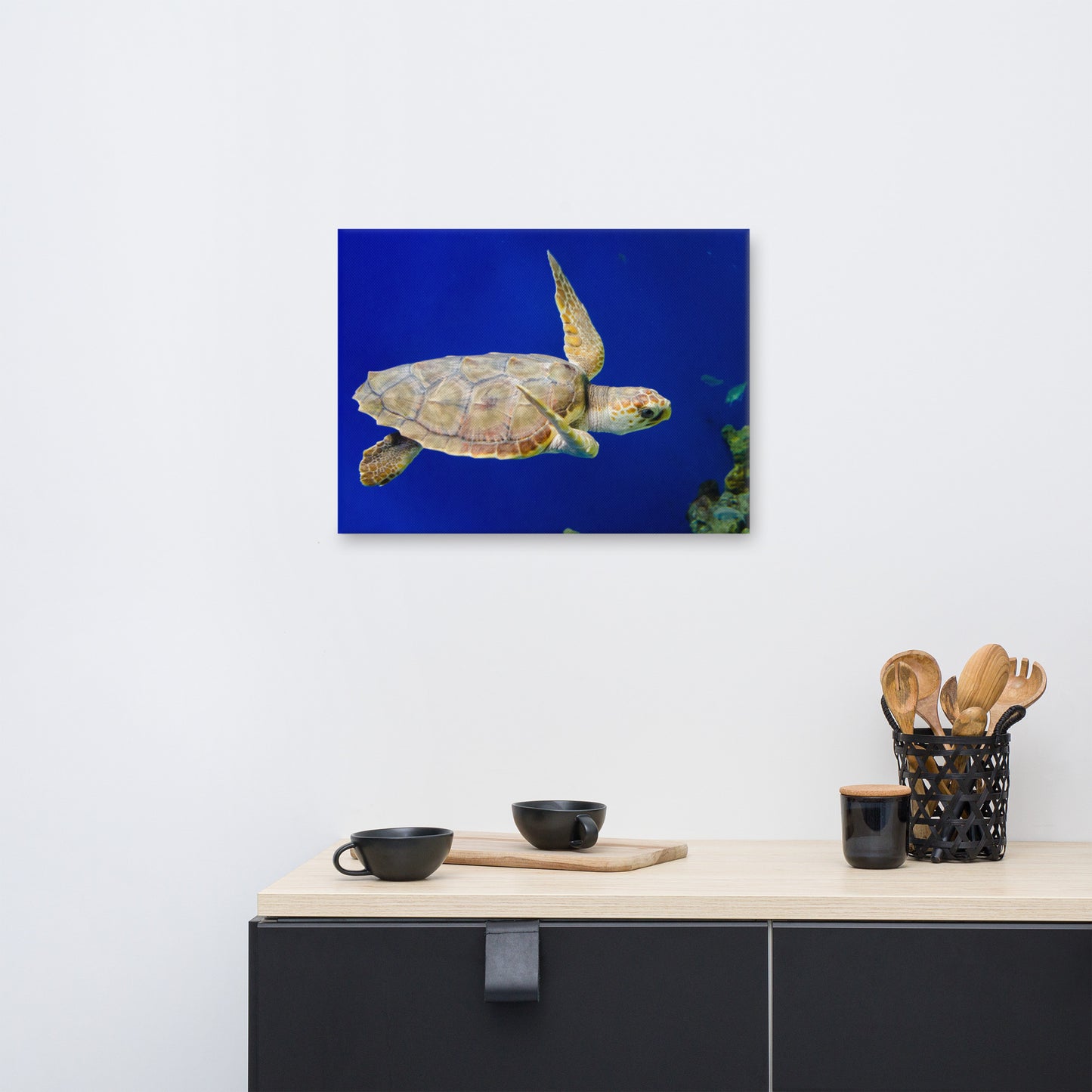 Sea Turtle 1 Animal / Wildlife Photograph Canvas Wall Art Prints